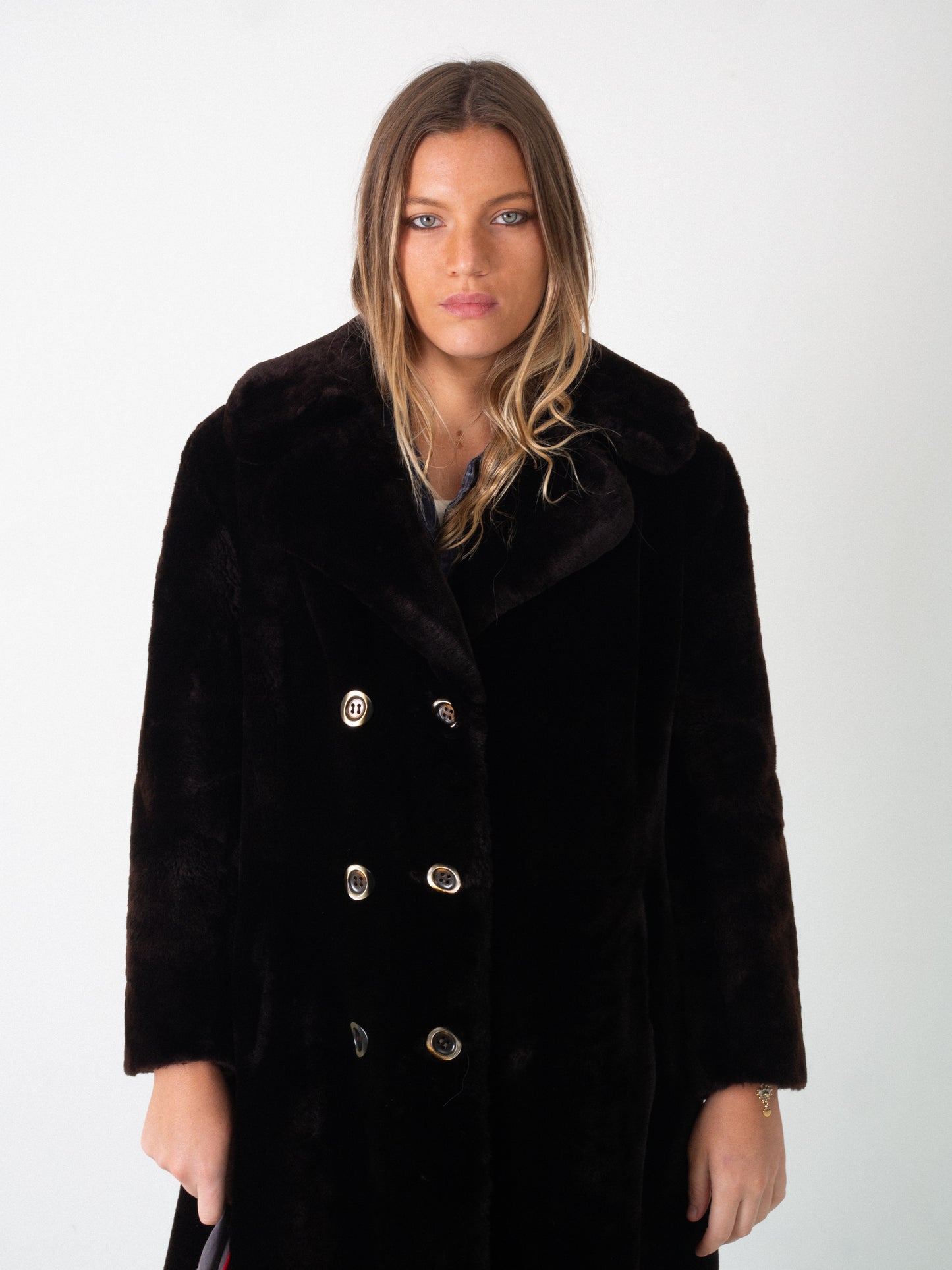 1960S SHORT PILE SHEEPSKIN COAT