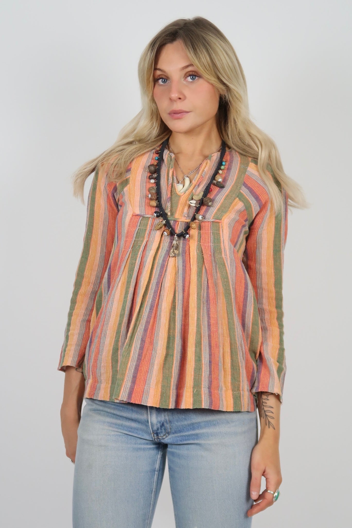 1970s cheesecloth top