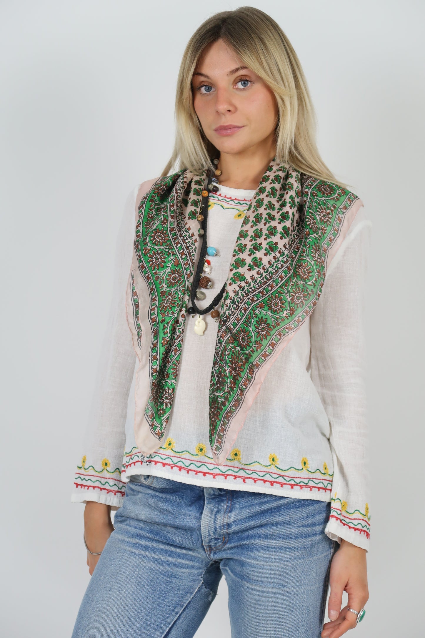 1970s silk blend scarf