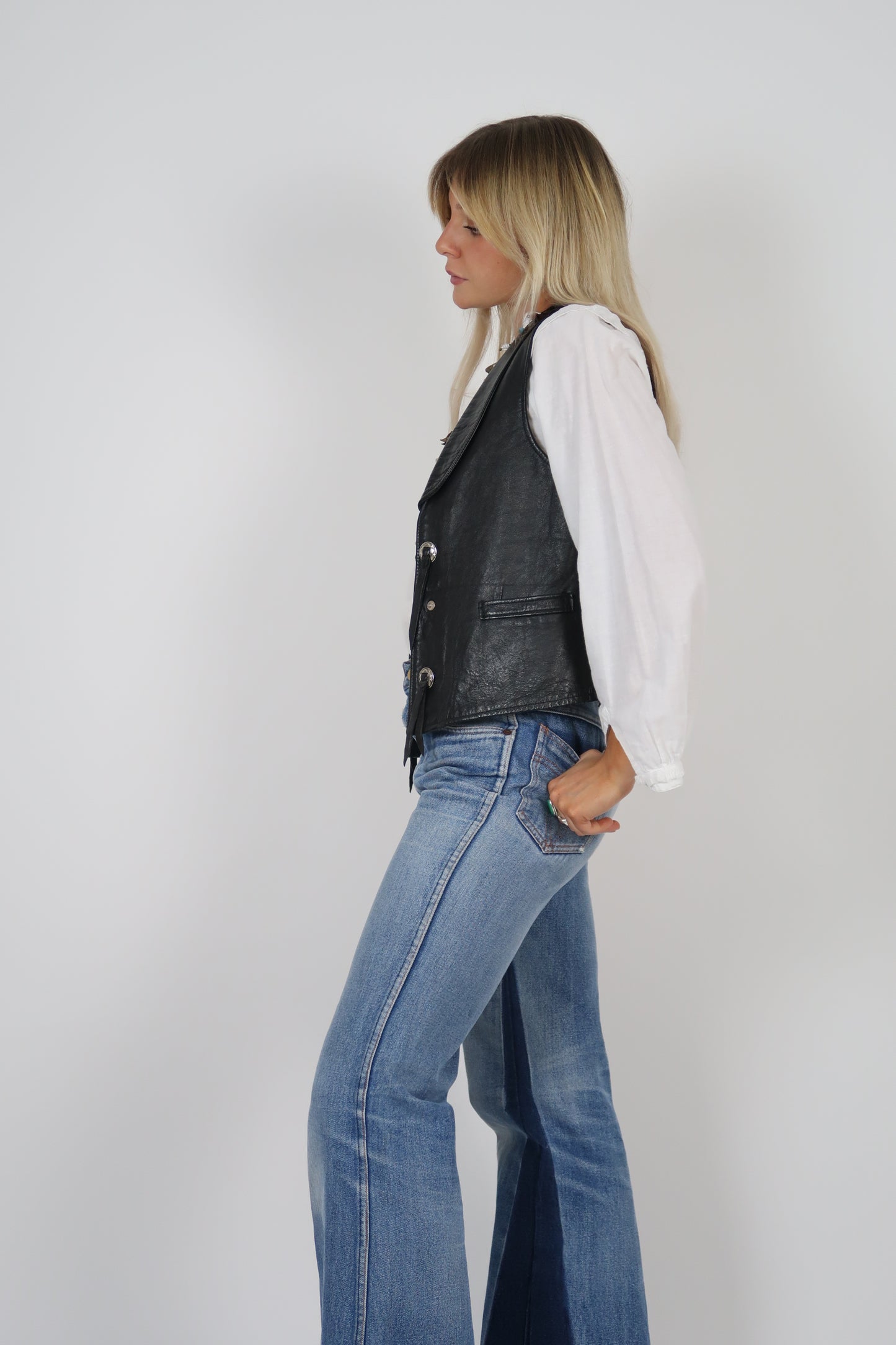 1970s Leather vest