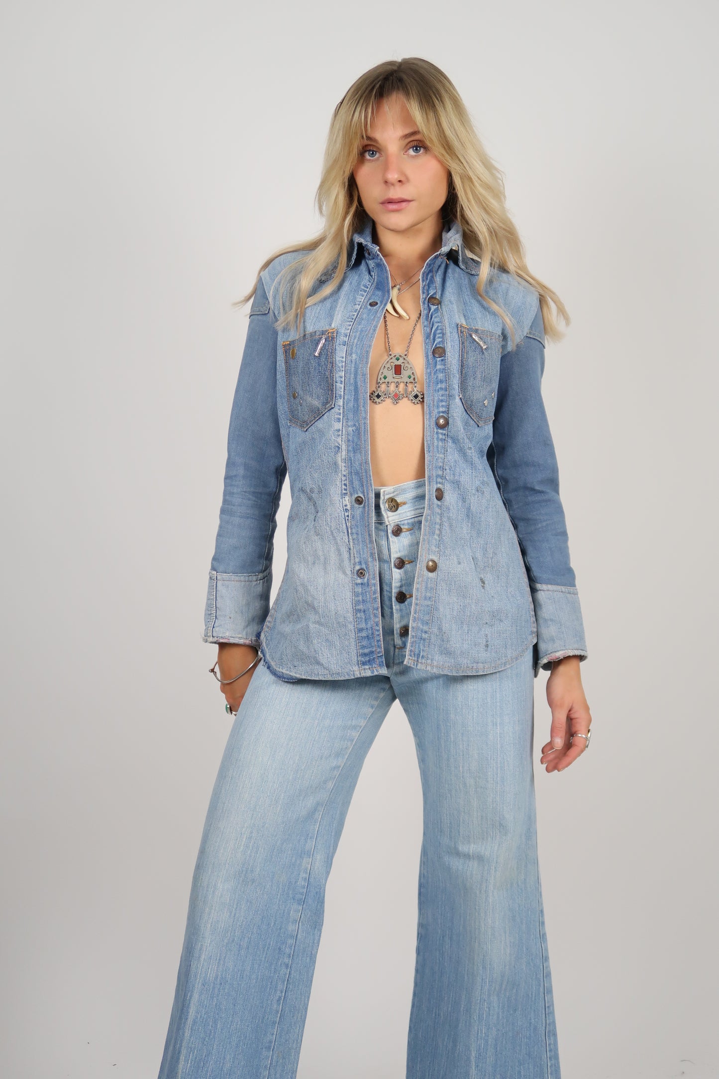 60s customised denim shirt