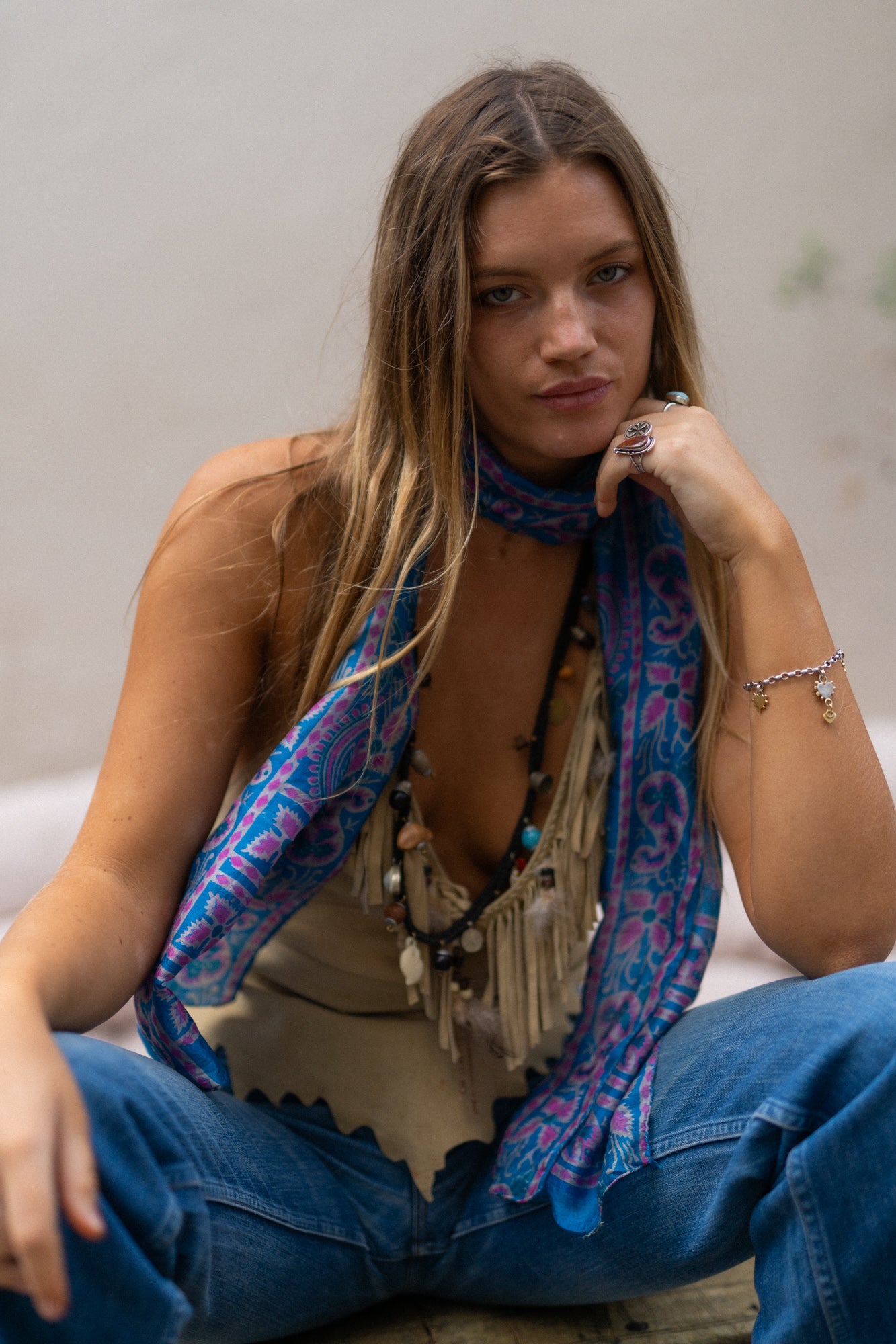 INDIAN SILK SCARF