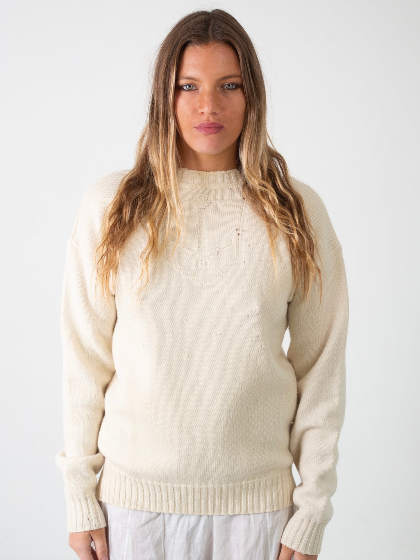1960s WOOL ANCHOR KNIT