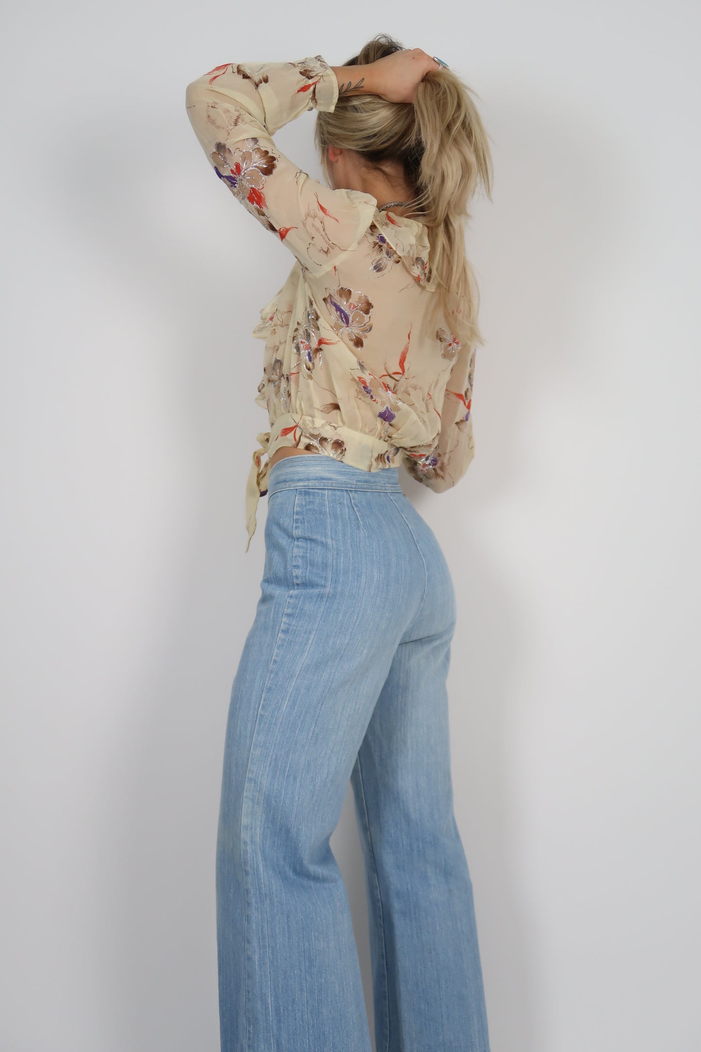 1970s sheer blouse