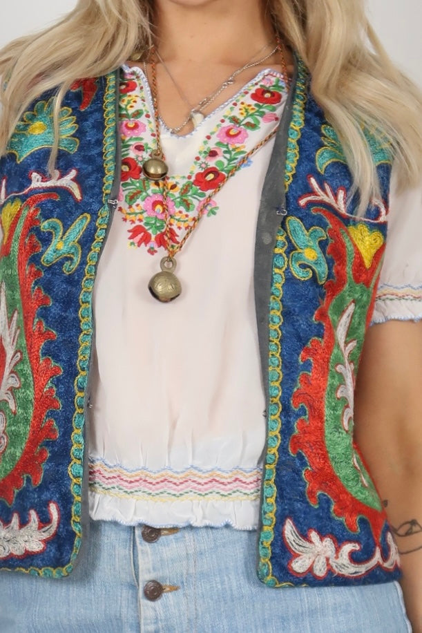 1960s Indian cow bell necklace
