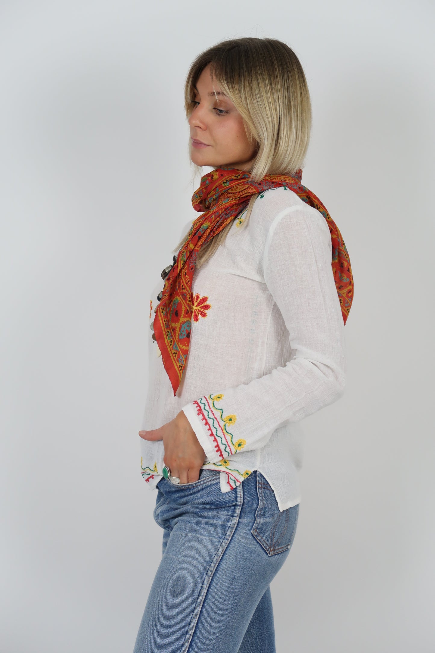 1970s silk scarf