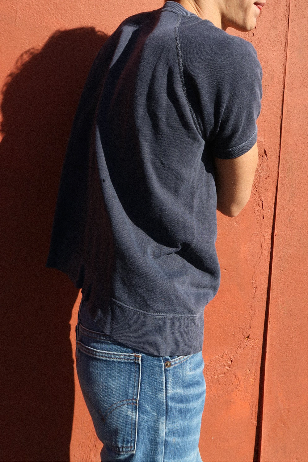 1960s faded blue sweatshirt