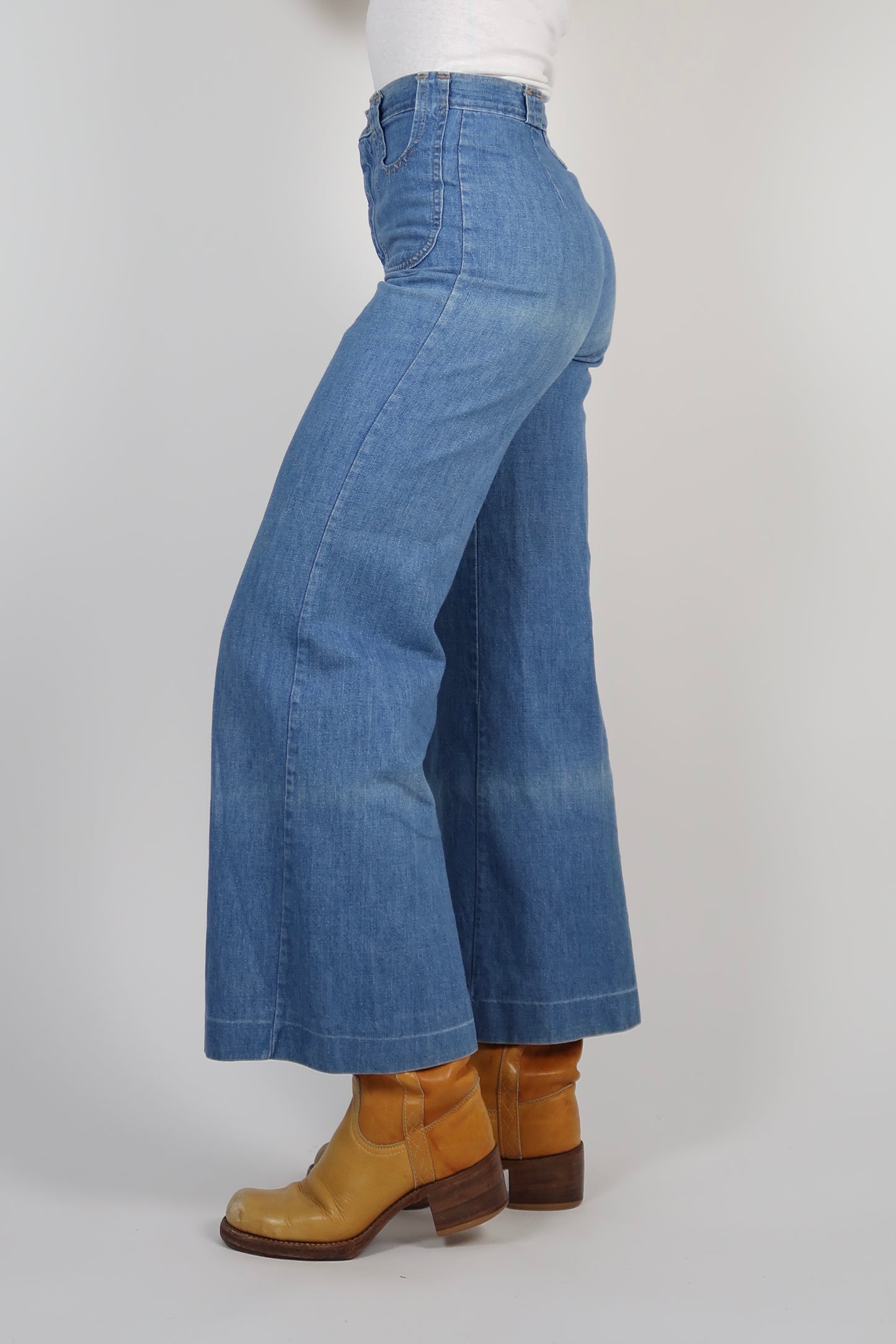 1970s cropped jeans