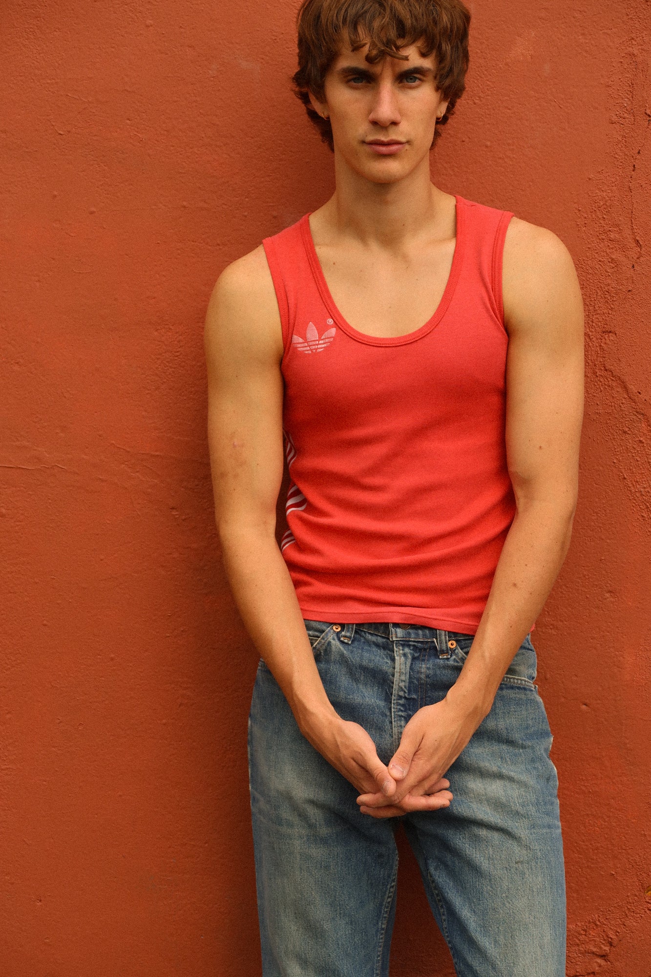 70s cotton adidas vest
