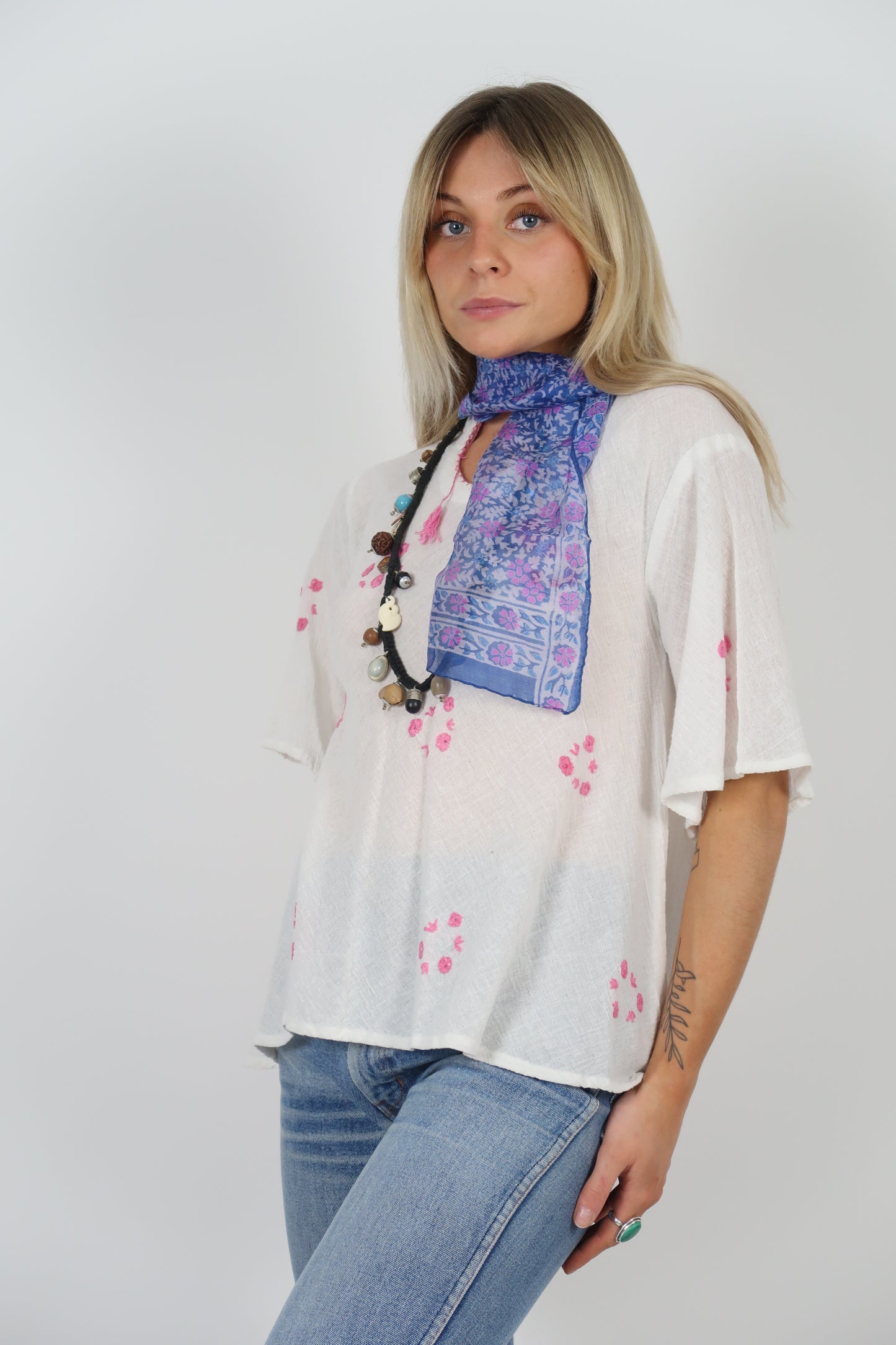 1970s silk blend scarf