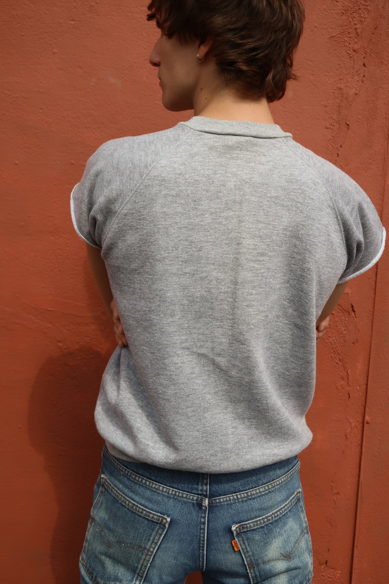 1980s wrangler cut off sweat