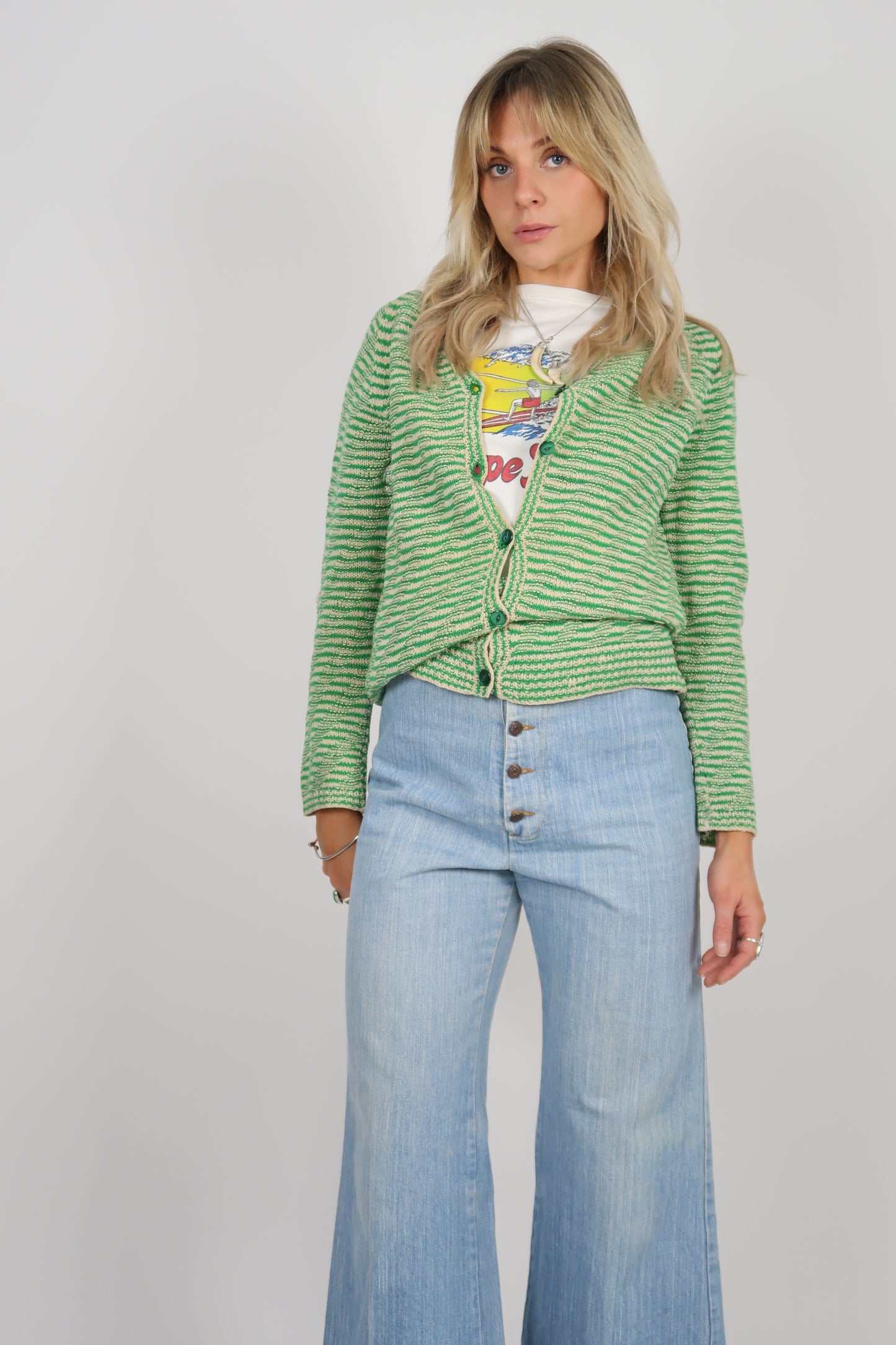 50s Green cardigan