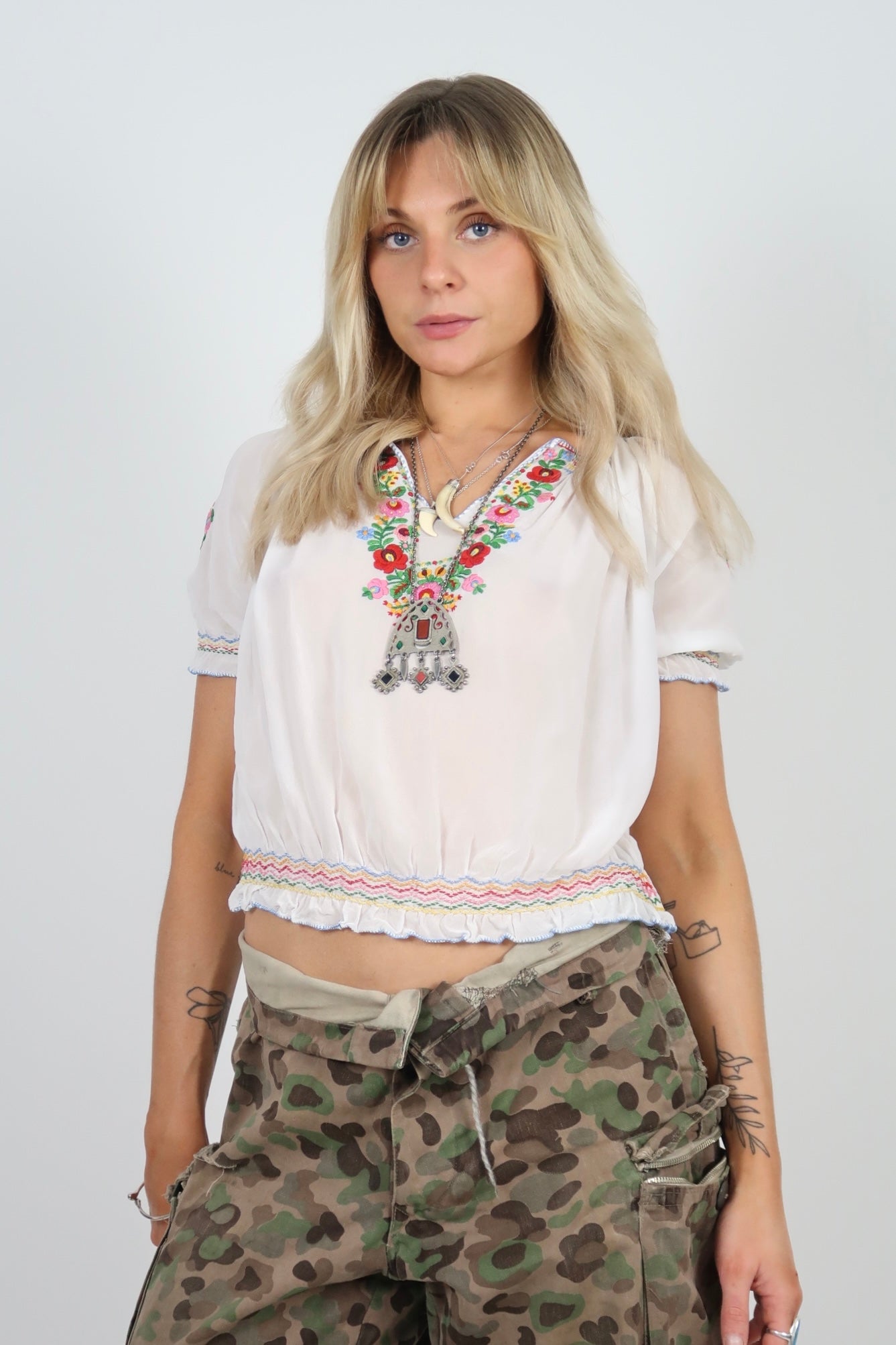 40s prairie Hungarian blouse