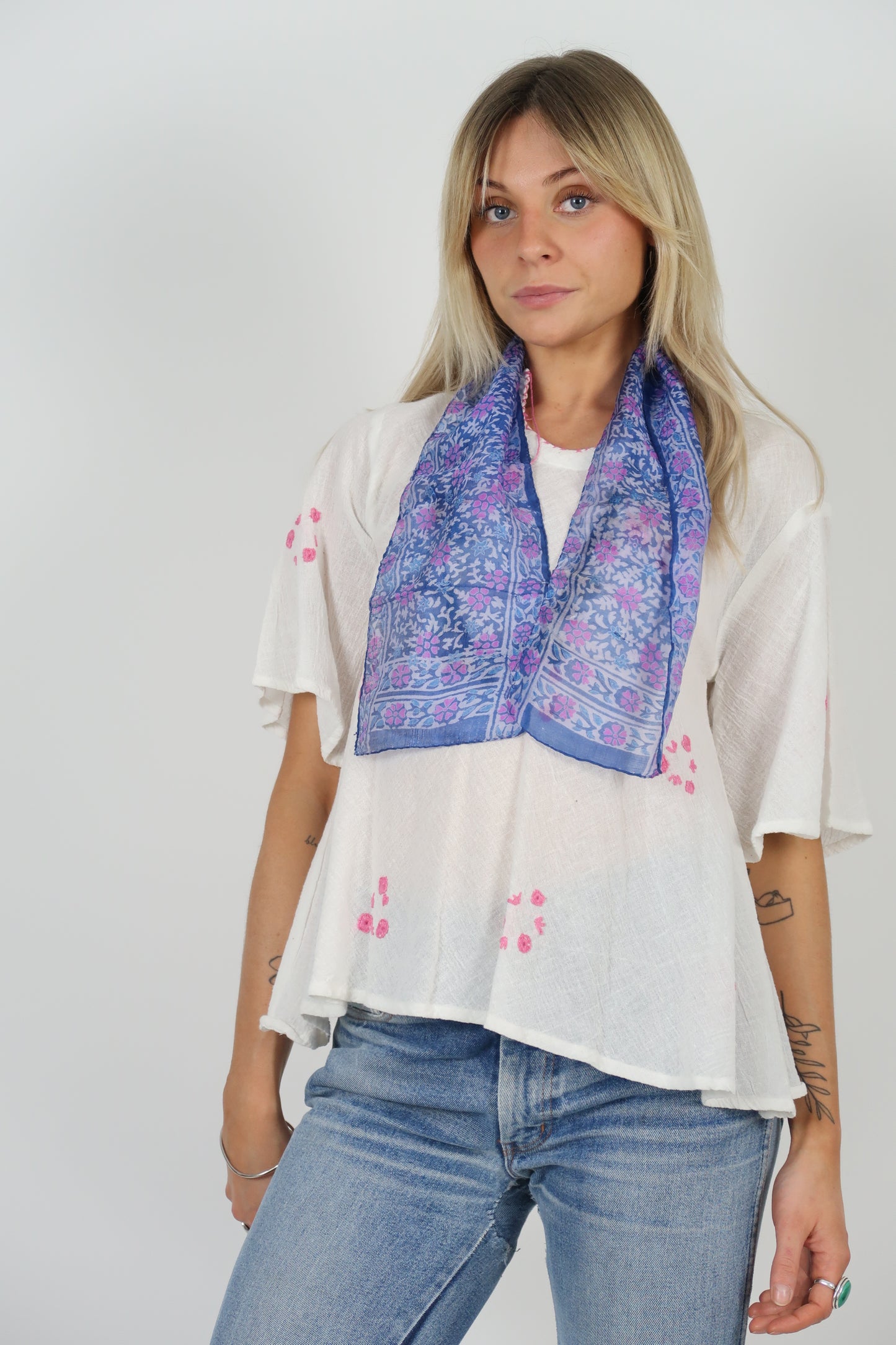 1970s silk blend scarf