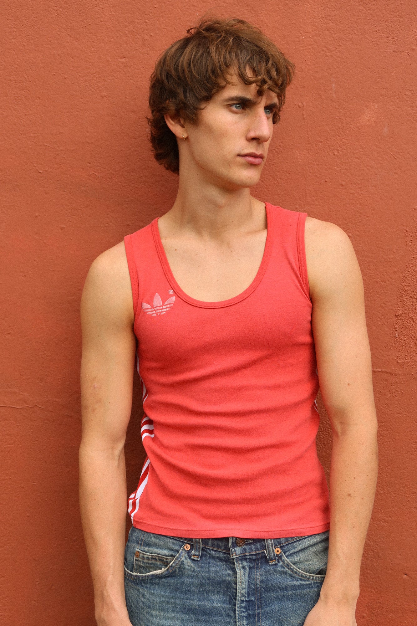 70s cotton adidas vest