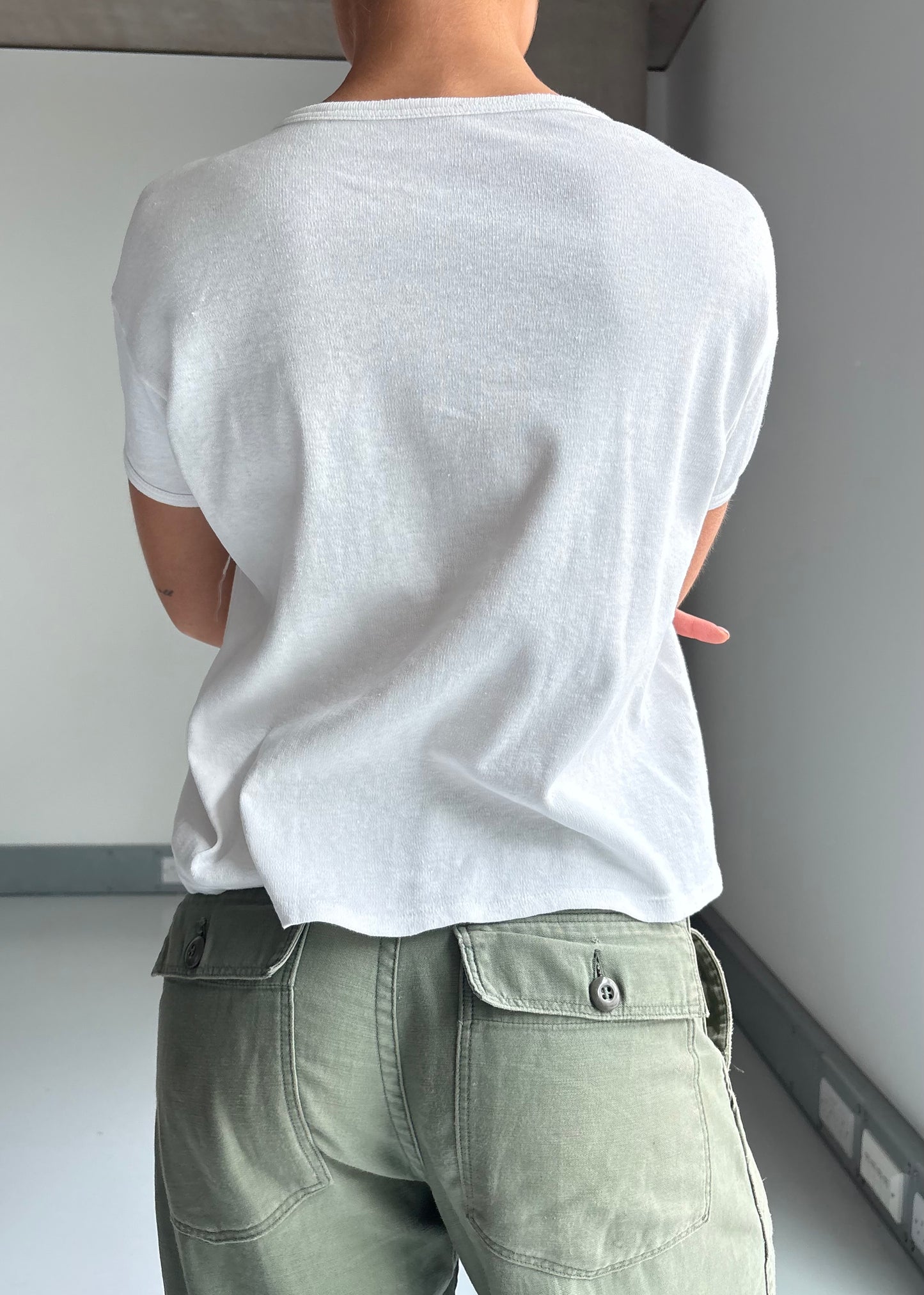 60s white tshirt