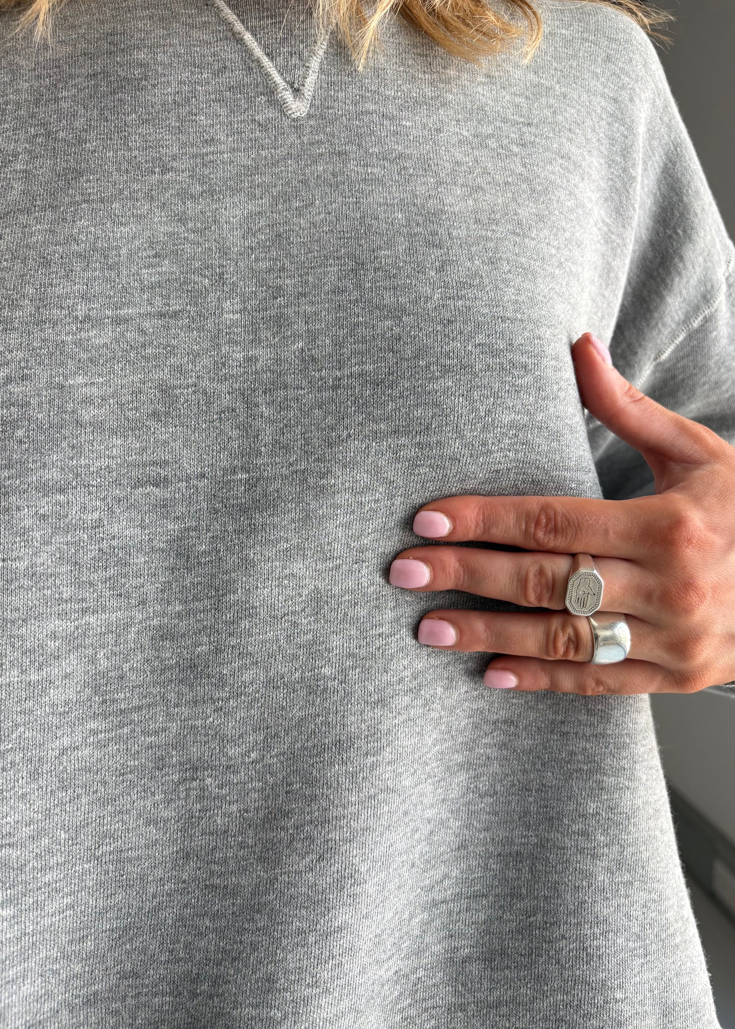1950S GREY SWEATSHIRT