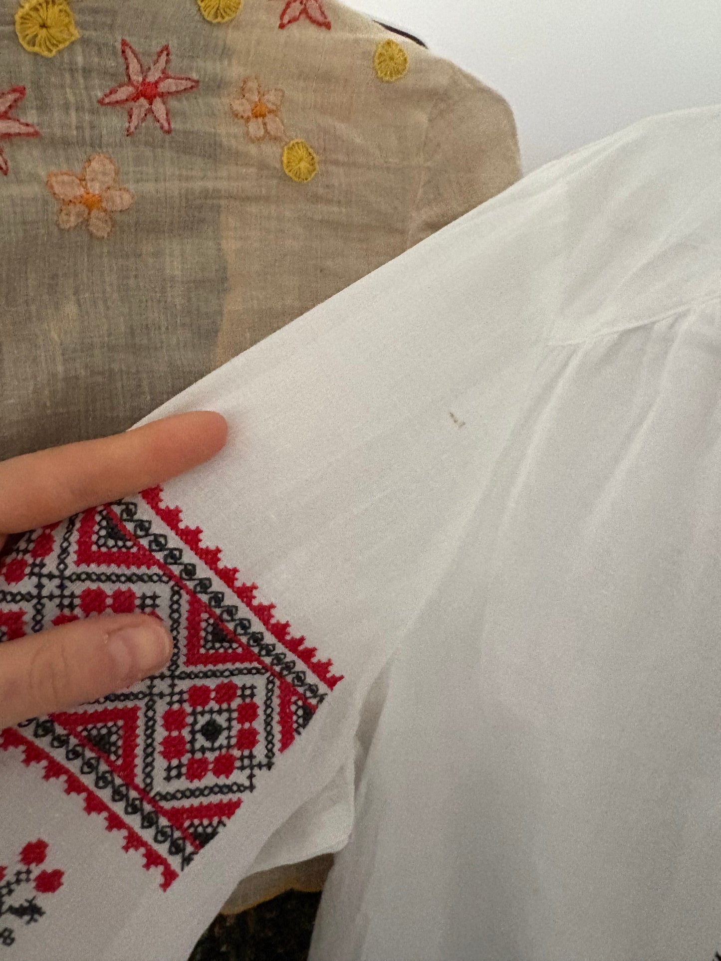 1970s embroidered blouse