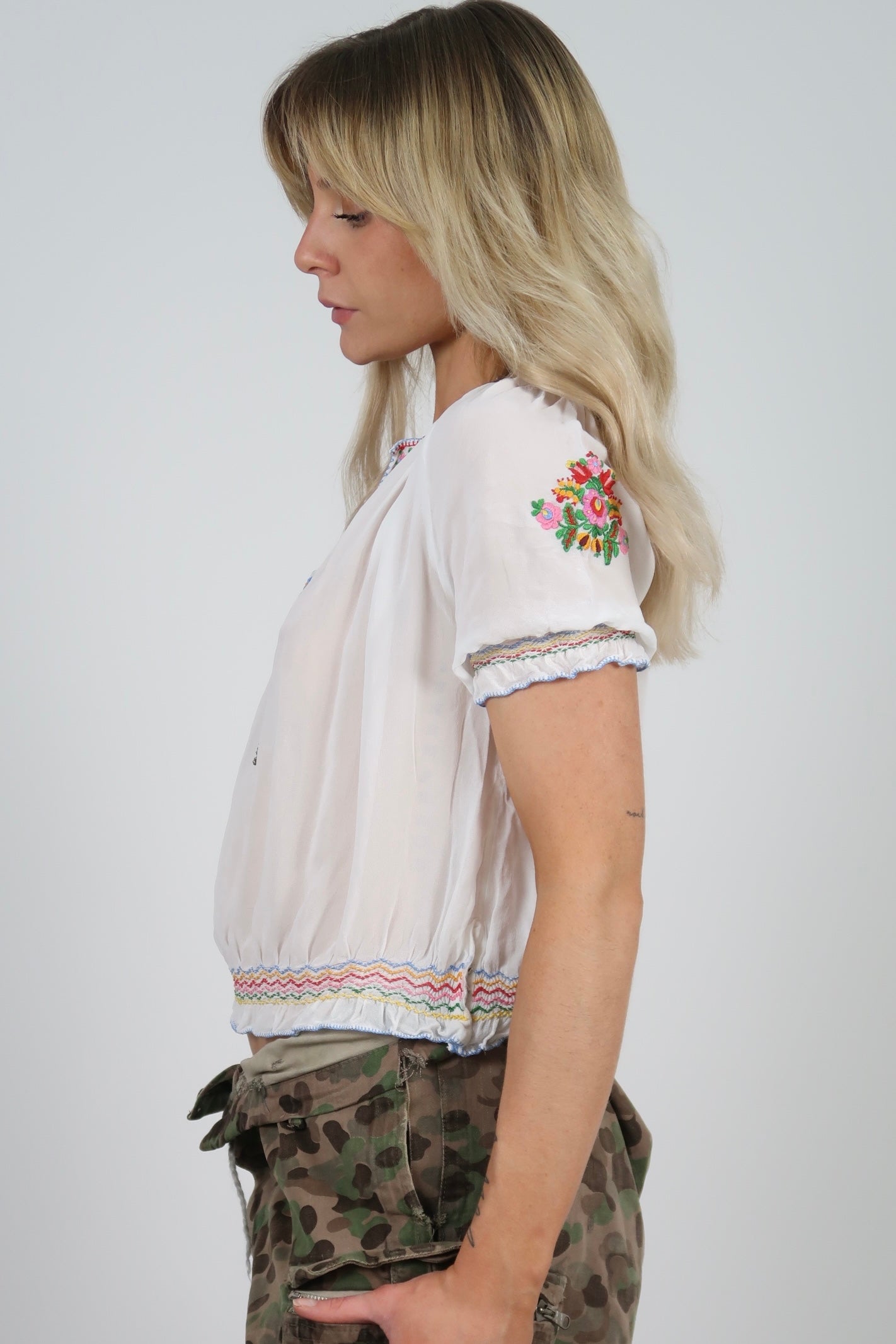 40s prairie Hungarian blouse