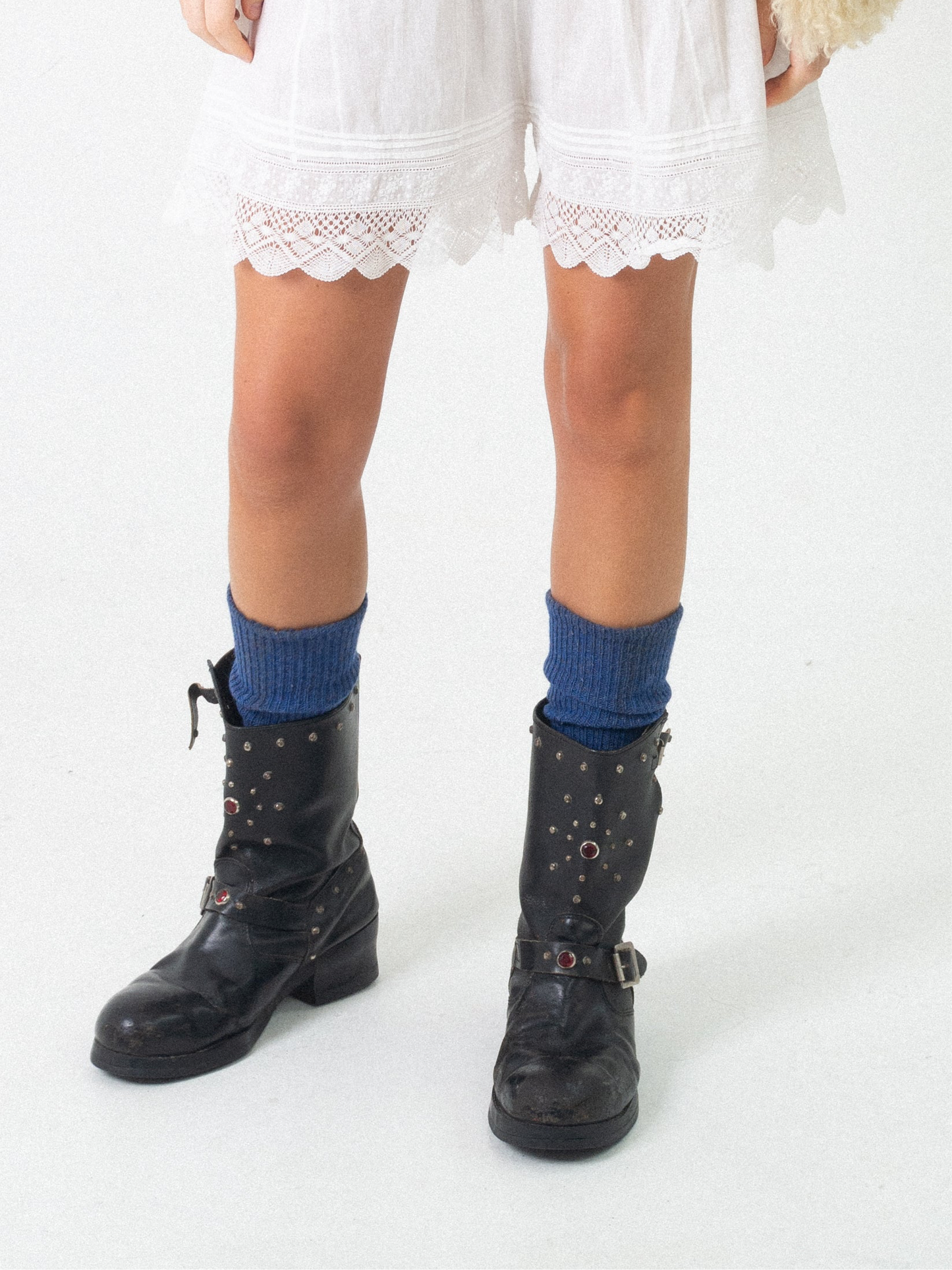 1960S BLUE WOOL SOCKS