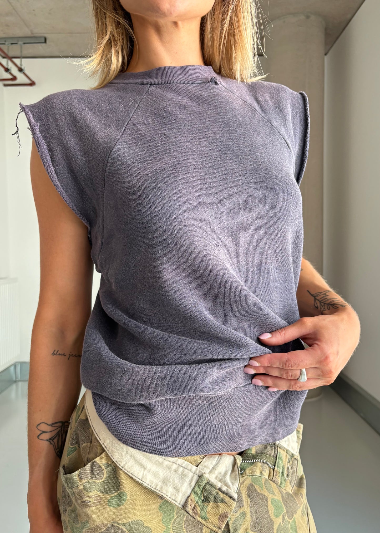 60s cut off sweat