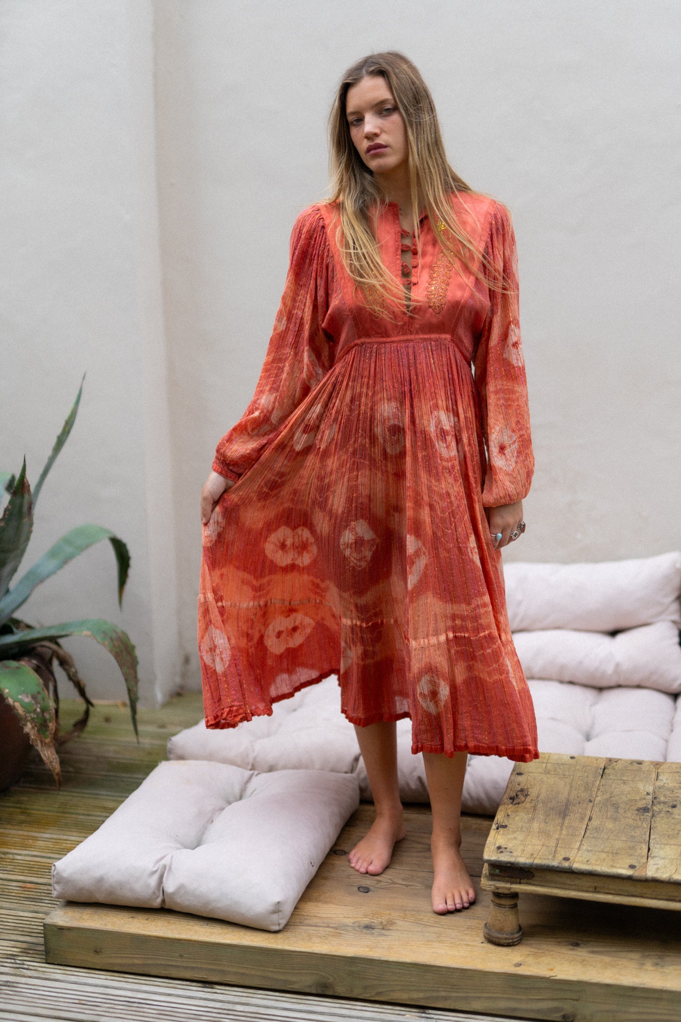 INDIAN LUREX PEACOCK DRESS