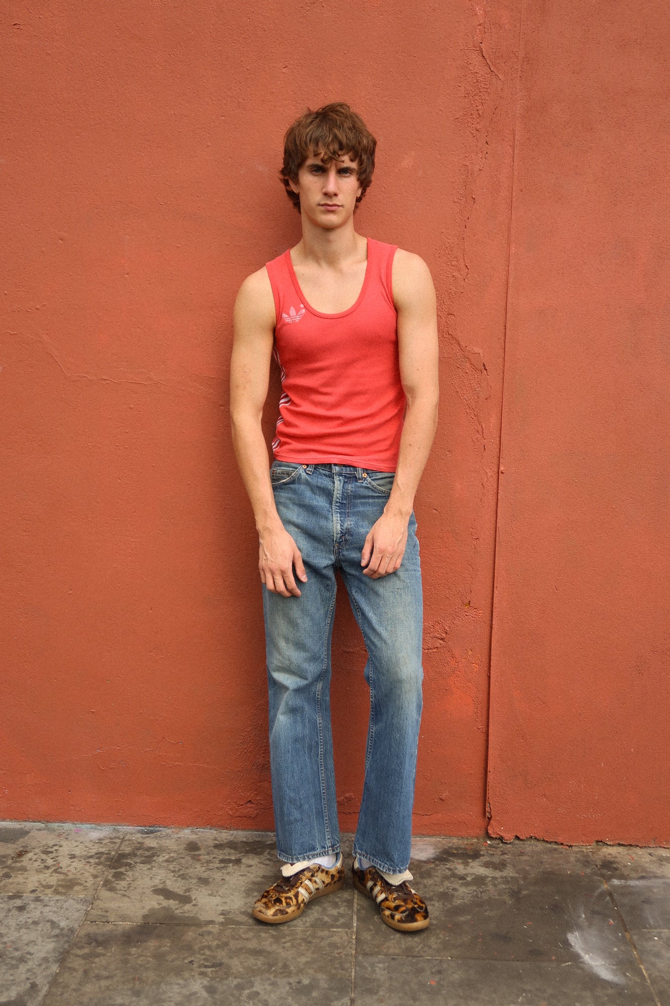70s cotton adidas vest