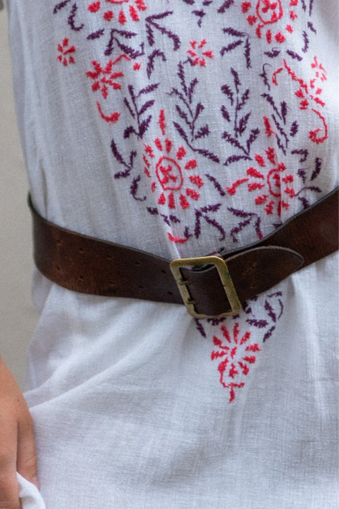 BROWN LEATHER BELT
