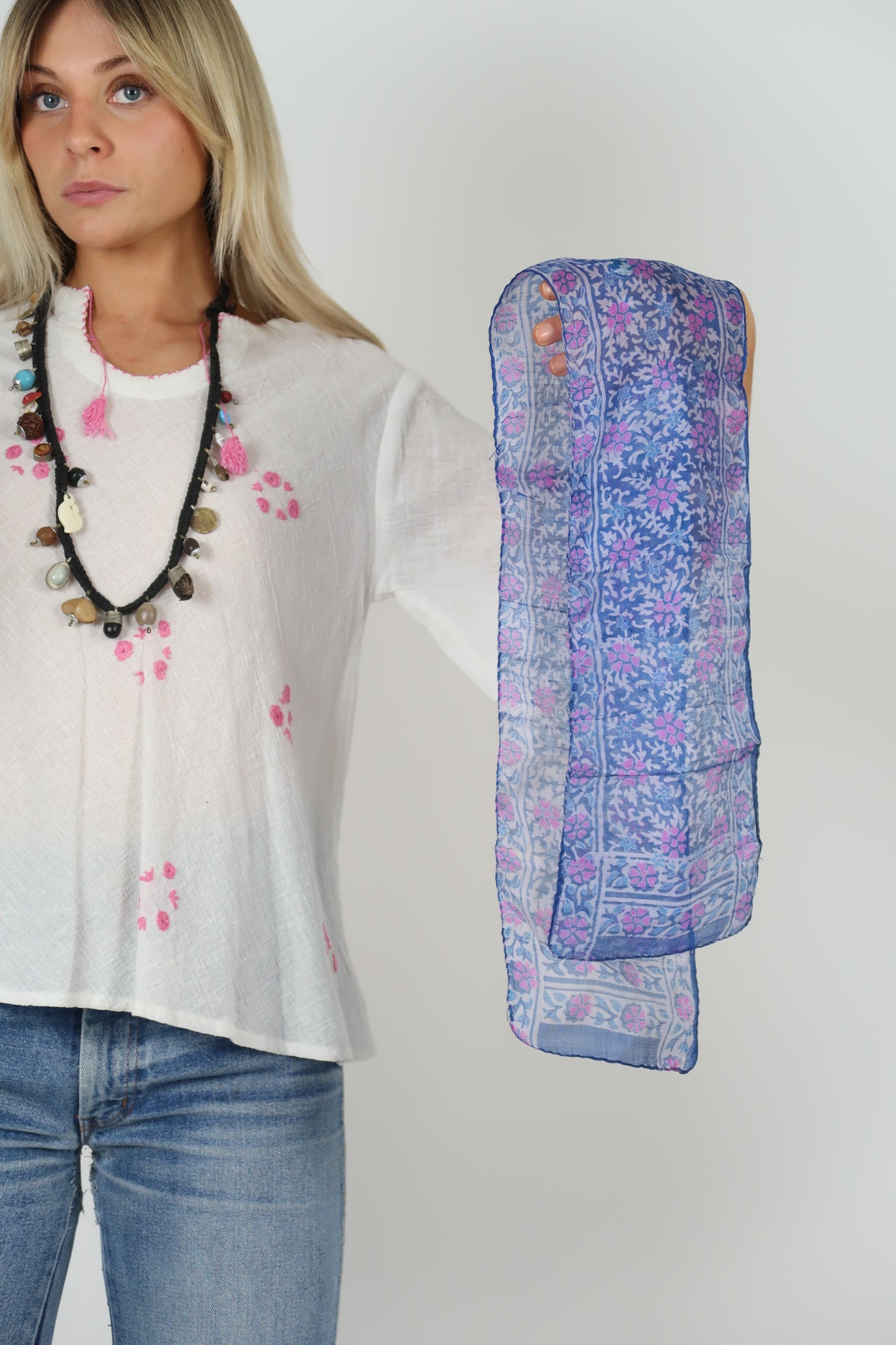 1970s silk blend scarf