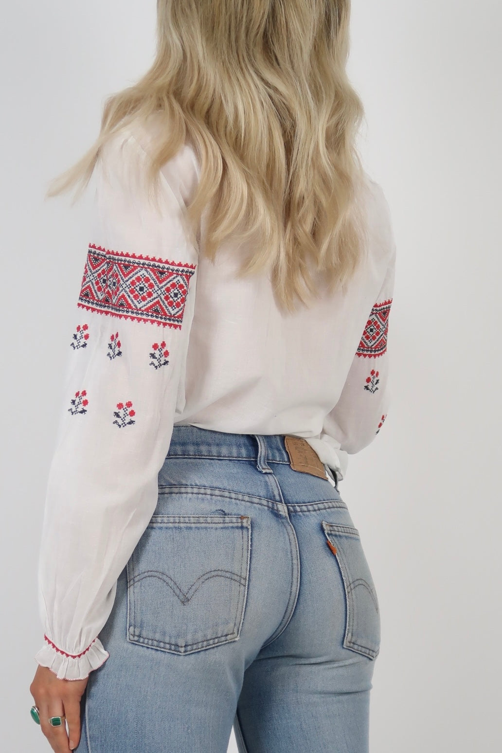 1970s embroidered blouse