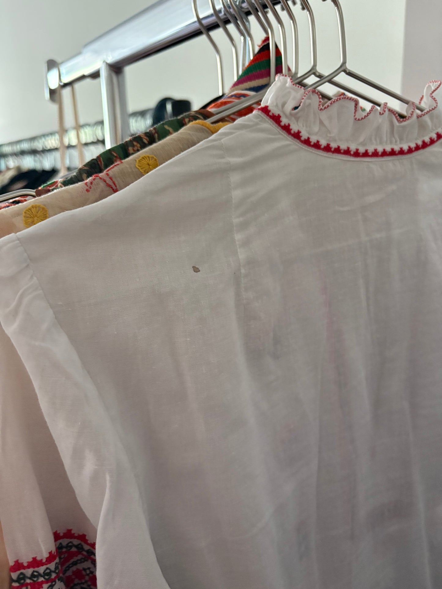1970s embroidered blouse