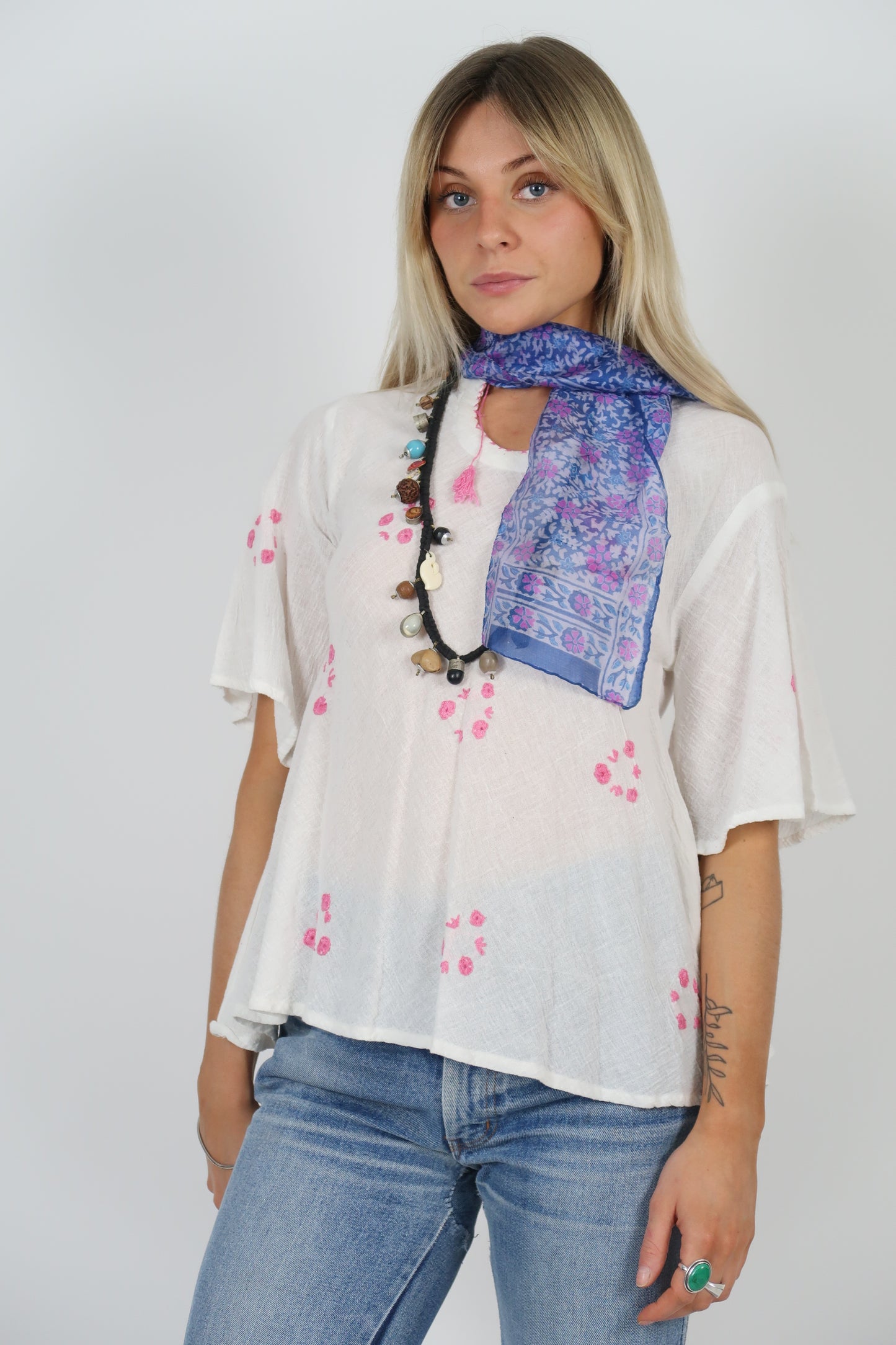 1970s silk blend scarf