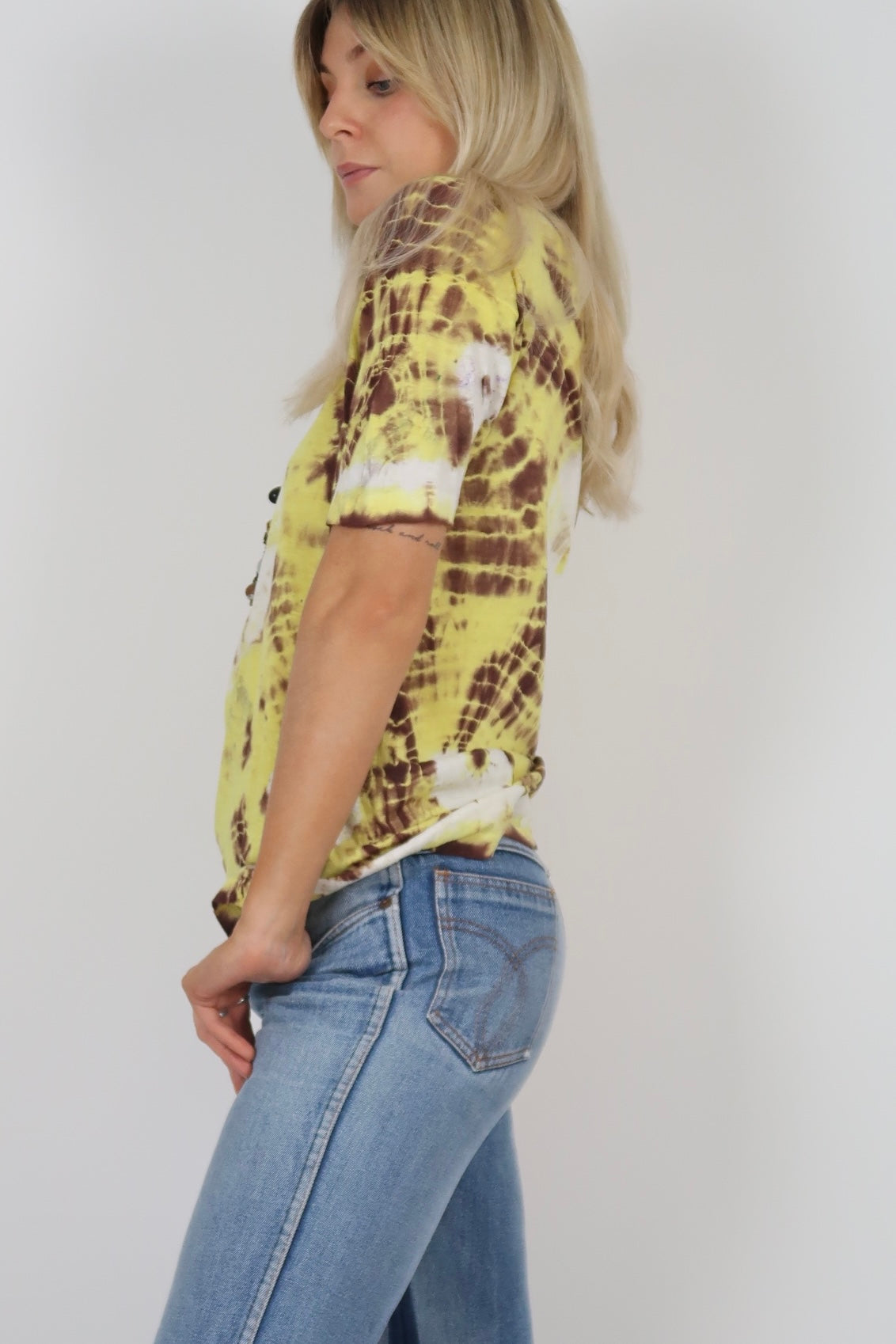 1970s tie dye cotton tshirt