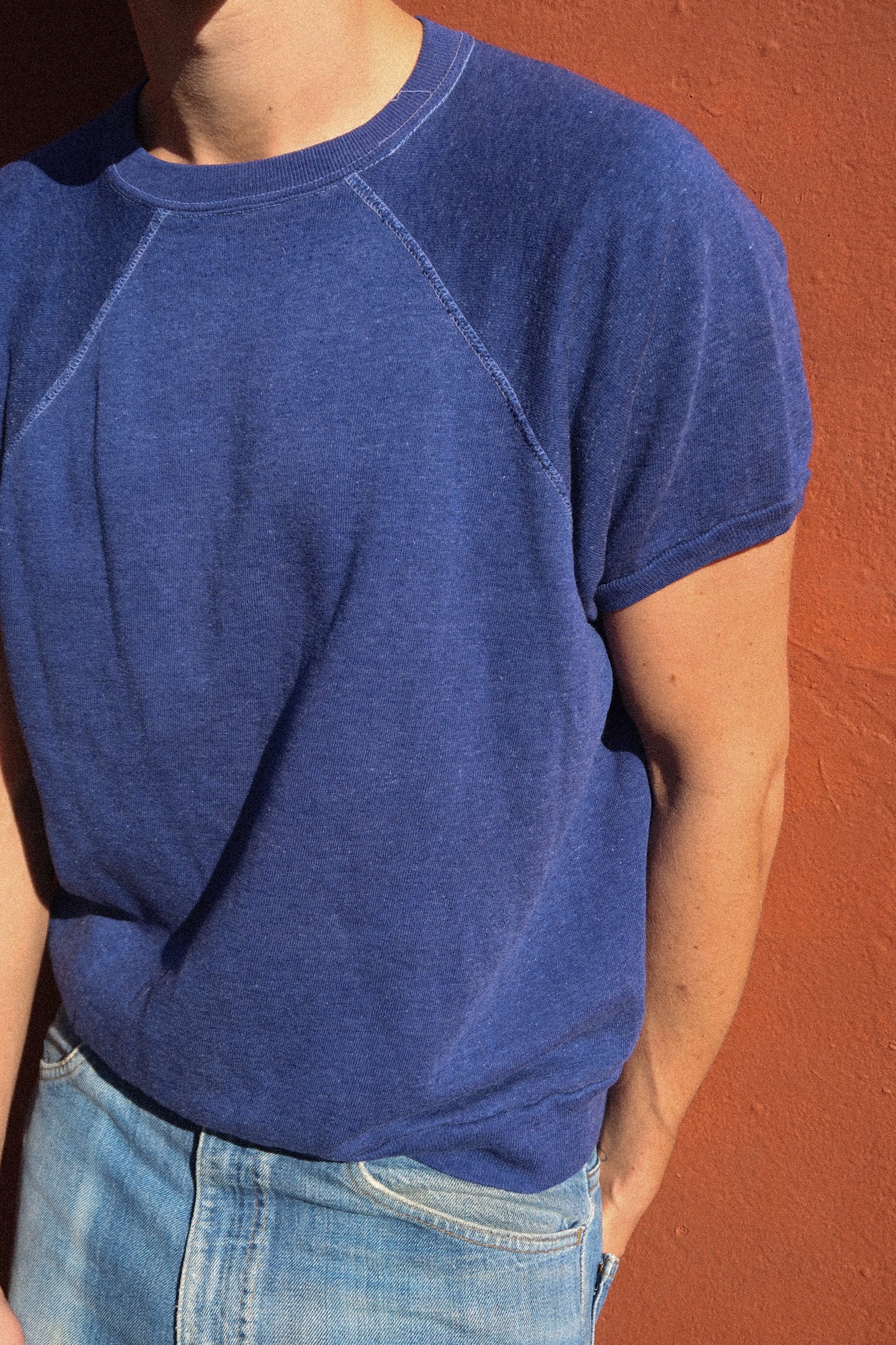 1960s blue sweatshirt