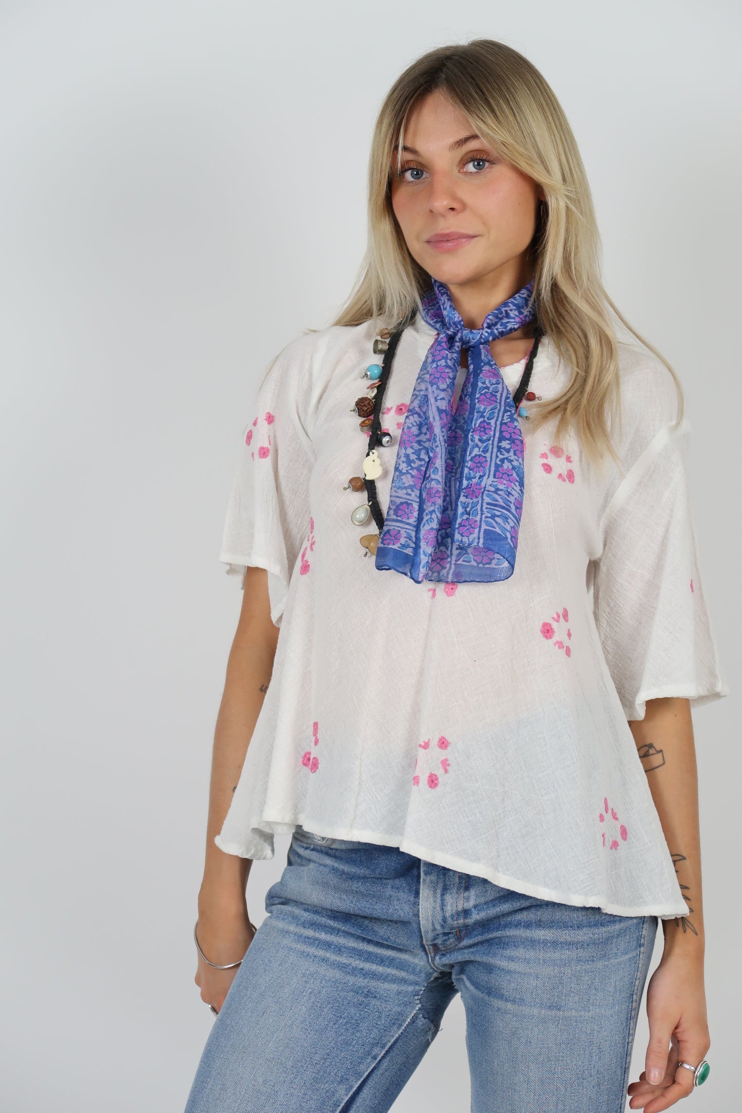 1970s silk blend scarf