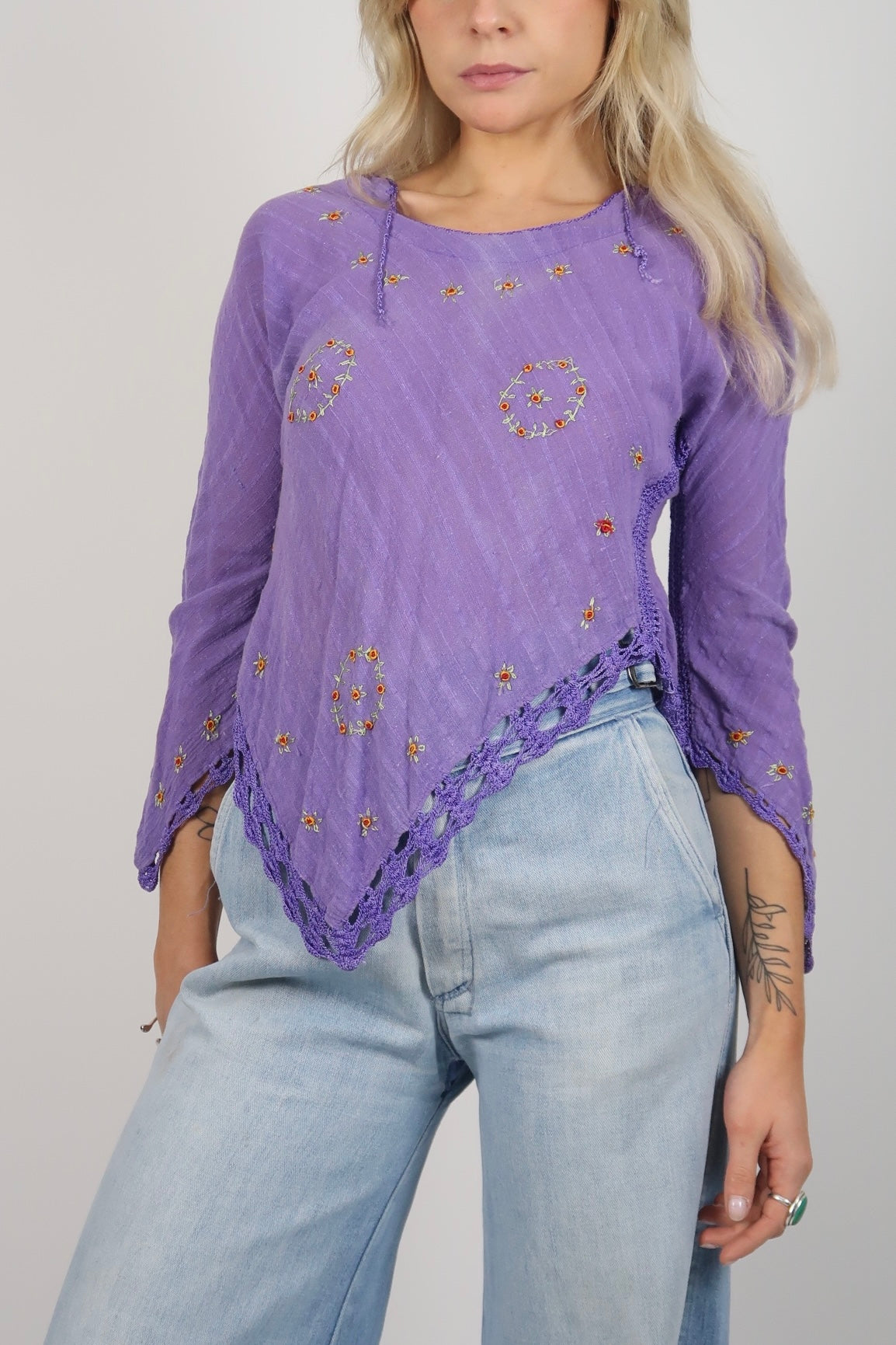 Late 1960s cotton hippie top