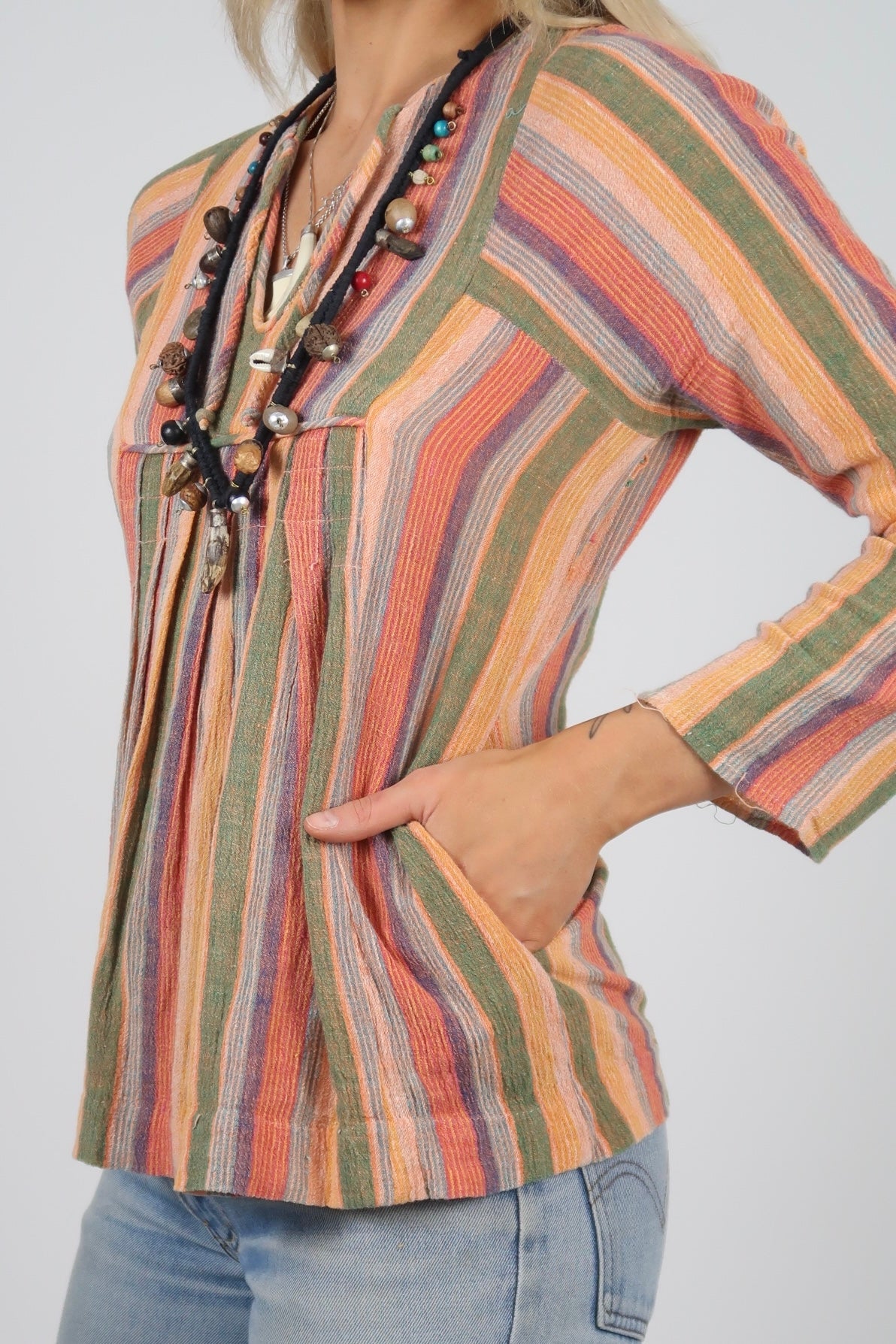 1970s cheesecloth top
