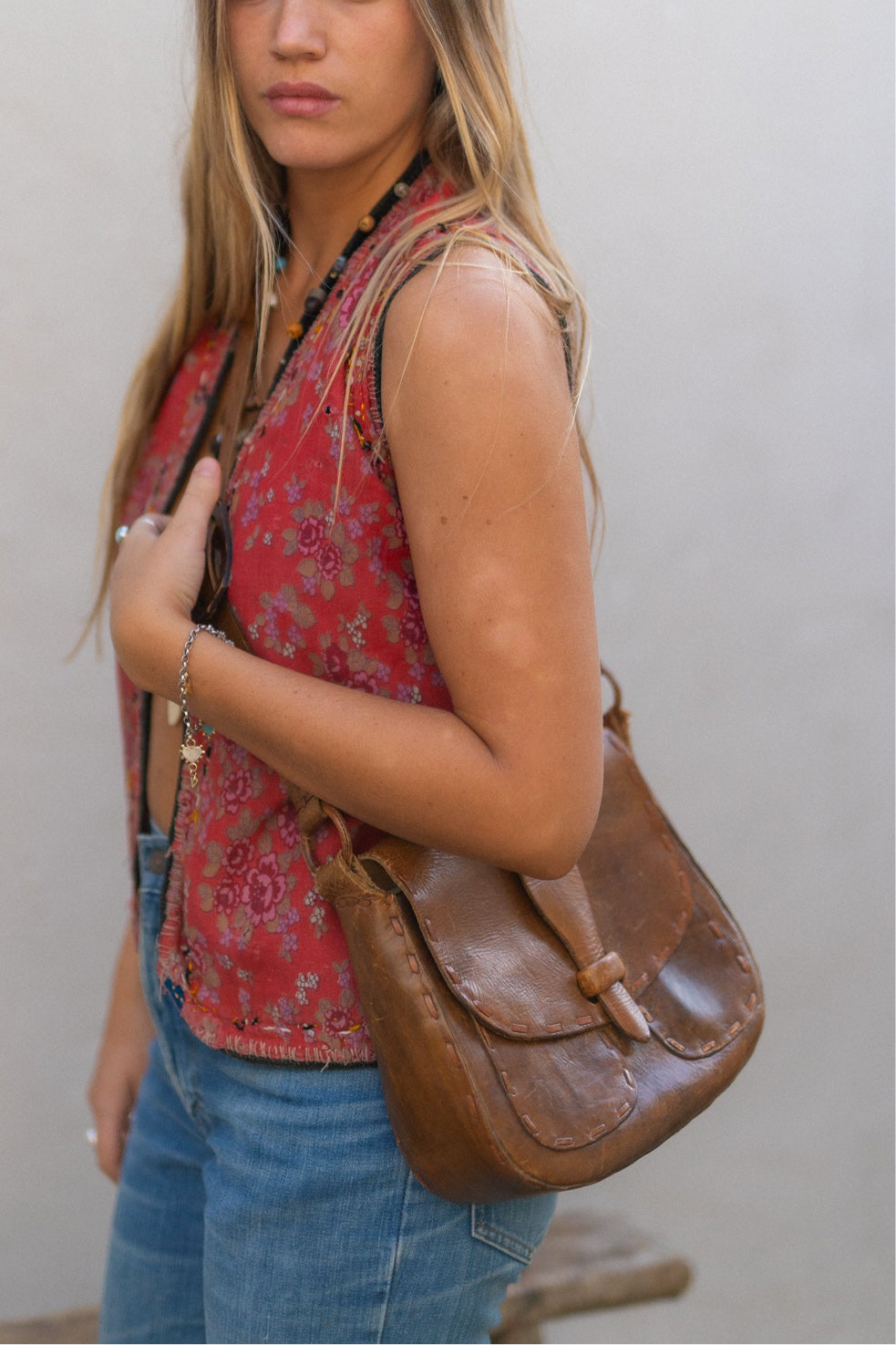 TAN LEATHER BAG