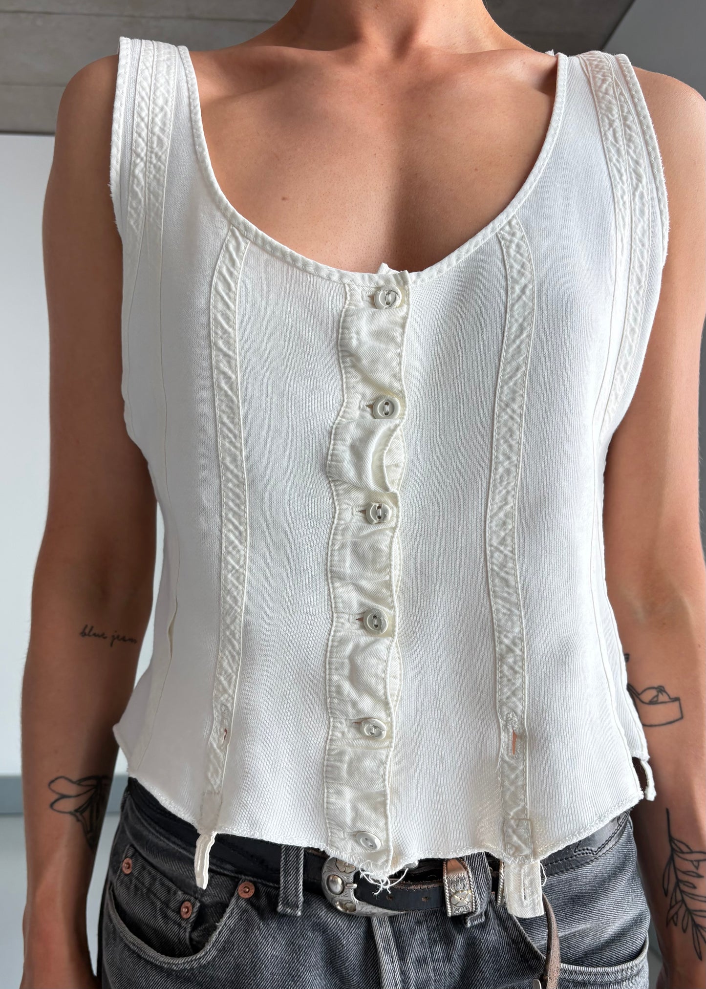 ANTIQUE CORSET COVER COTTON