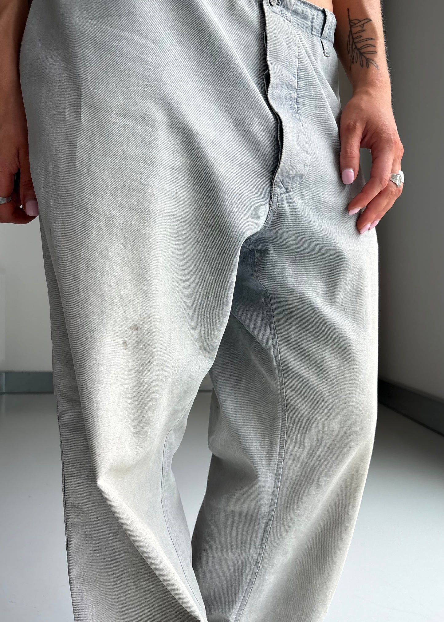 Sunfaded work pants