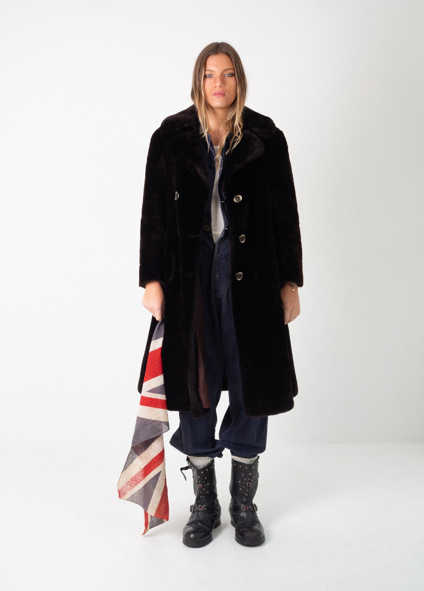 1960S SHORT PILE SHEEPSKIN COAT