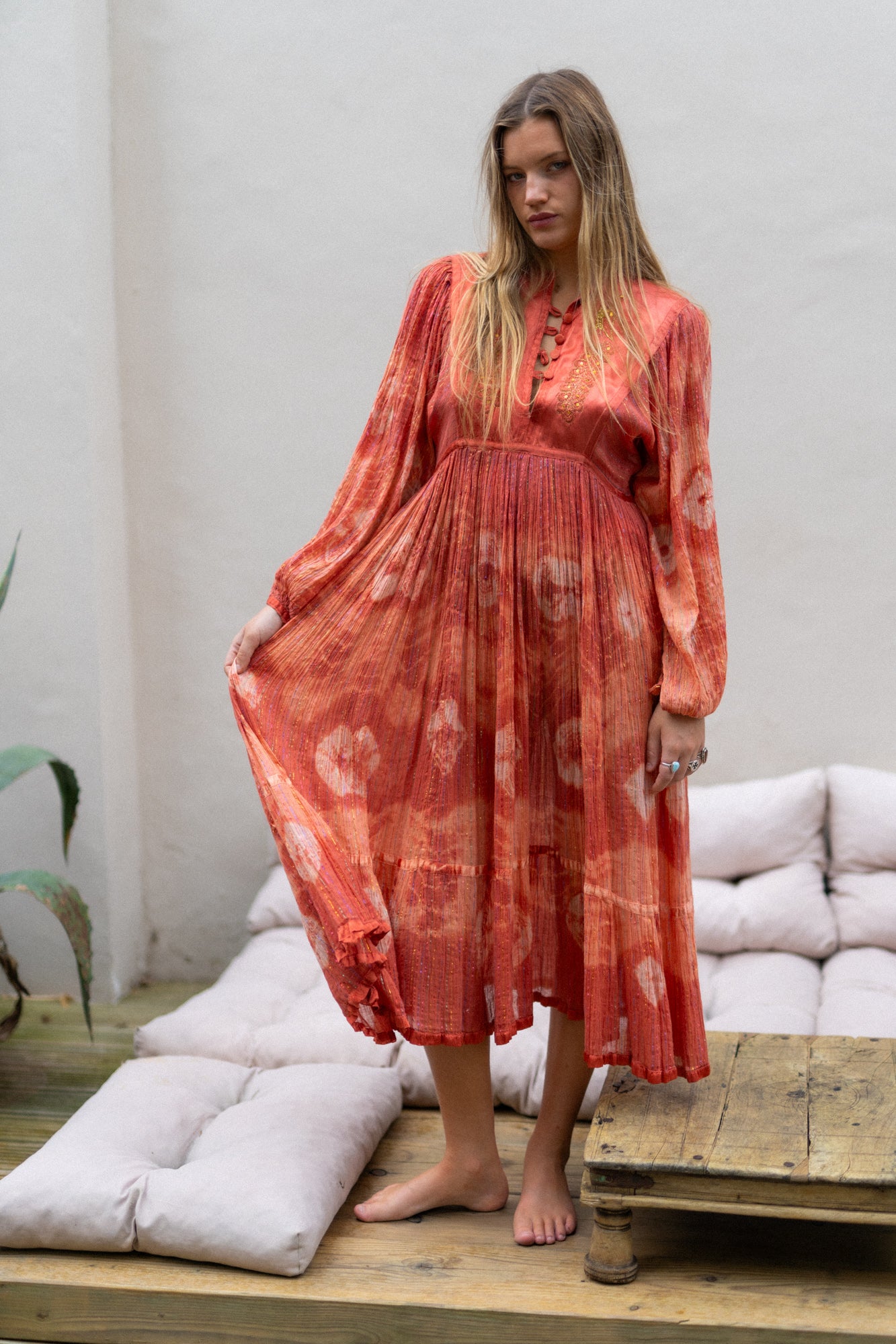 INDIAN LUREX PEACOCK DRESS