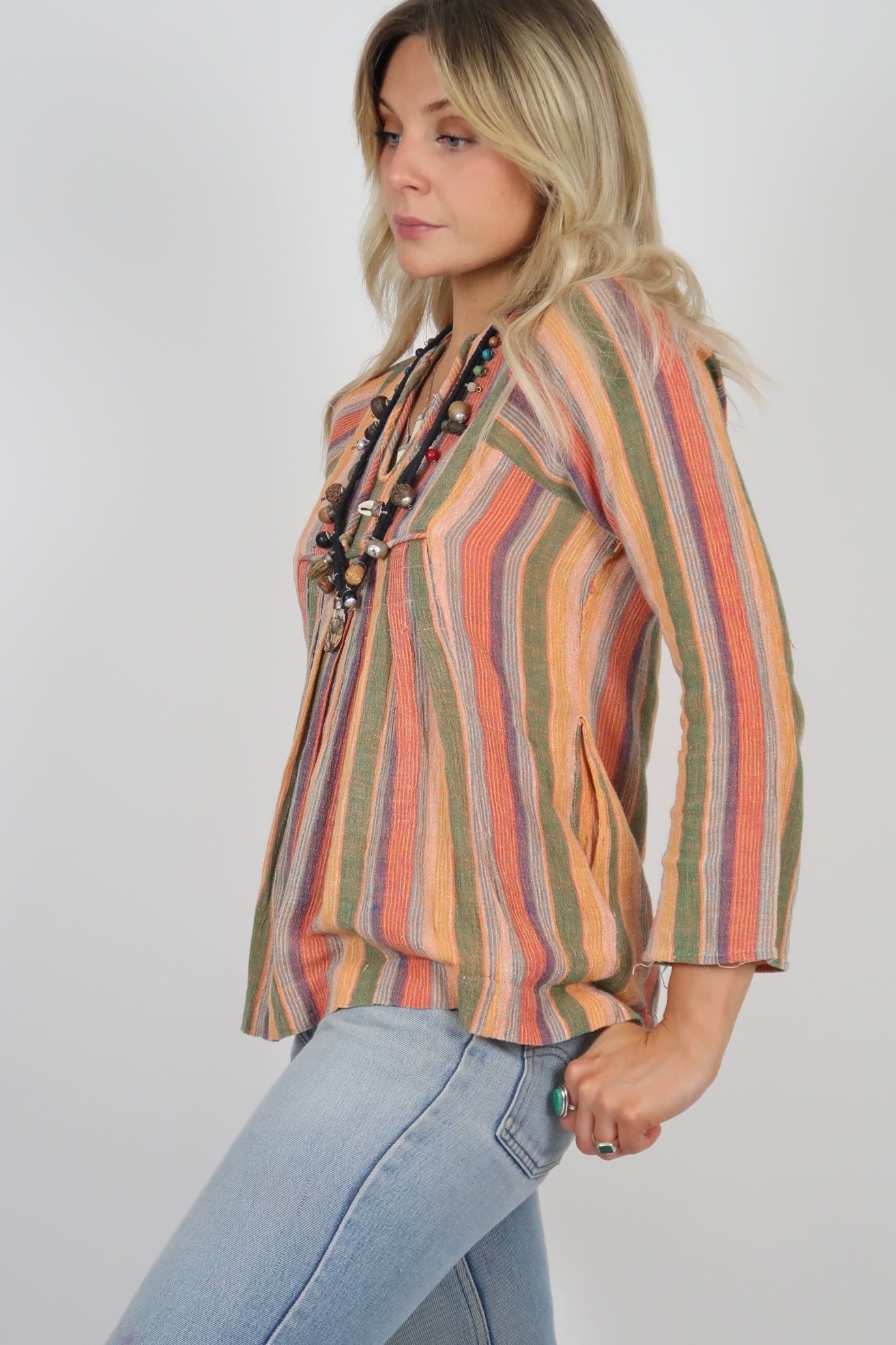 1970s cheesecloth top