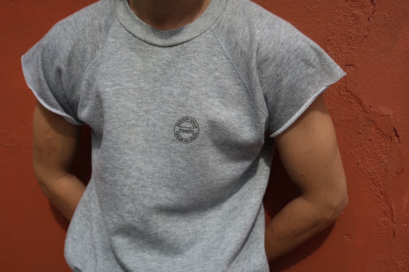 1980s wrangler cut off sweat