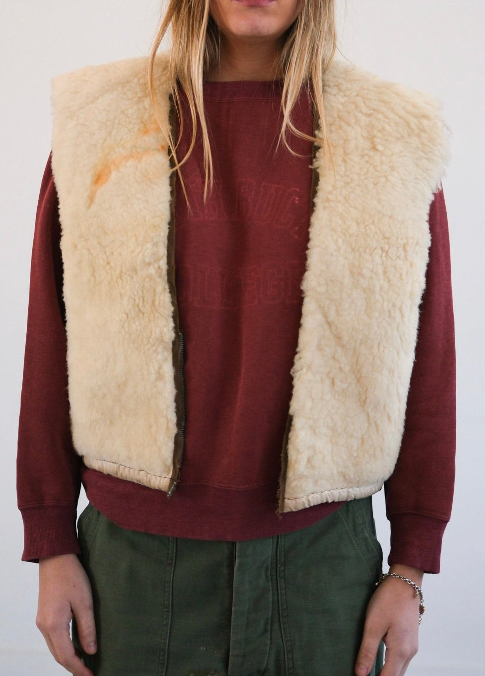 Sheepskin vest