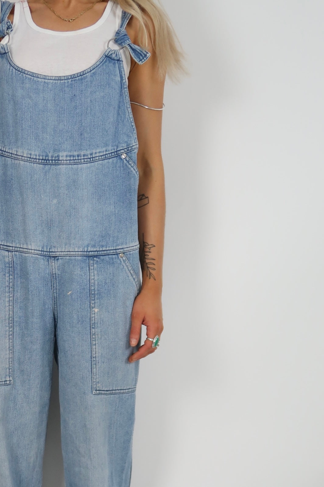 1970s Miss Selfridge denim overalls