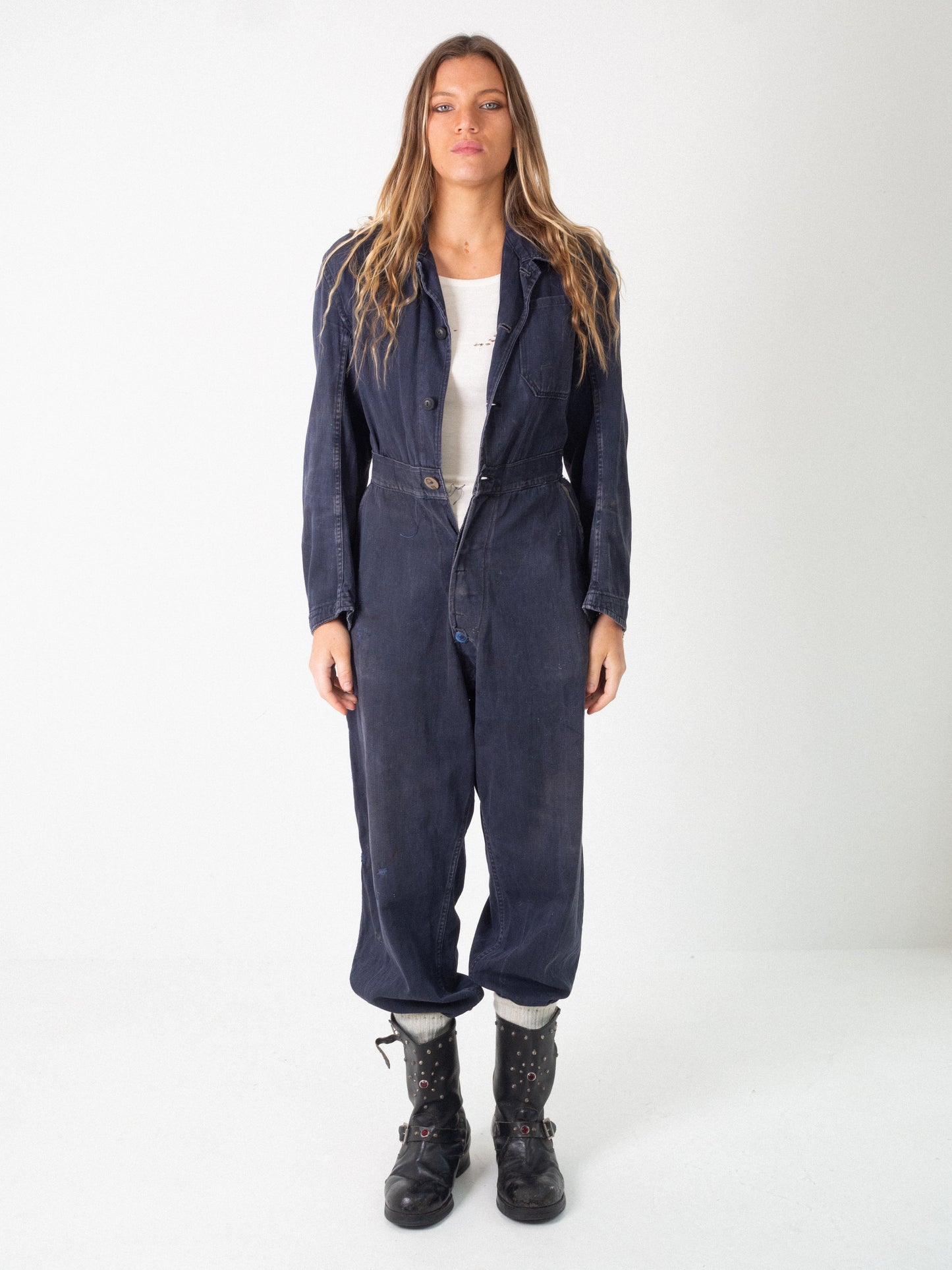 LATE 1940S OVERALL BLUE
