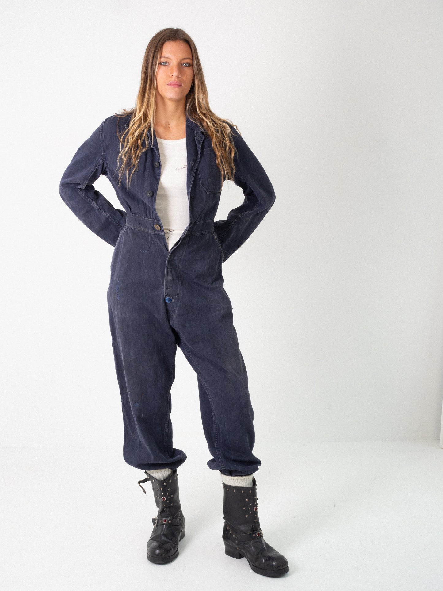 LATE 1940S OVERALL BLUE