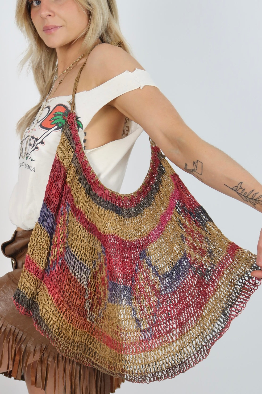70s/80s straw bag
