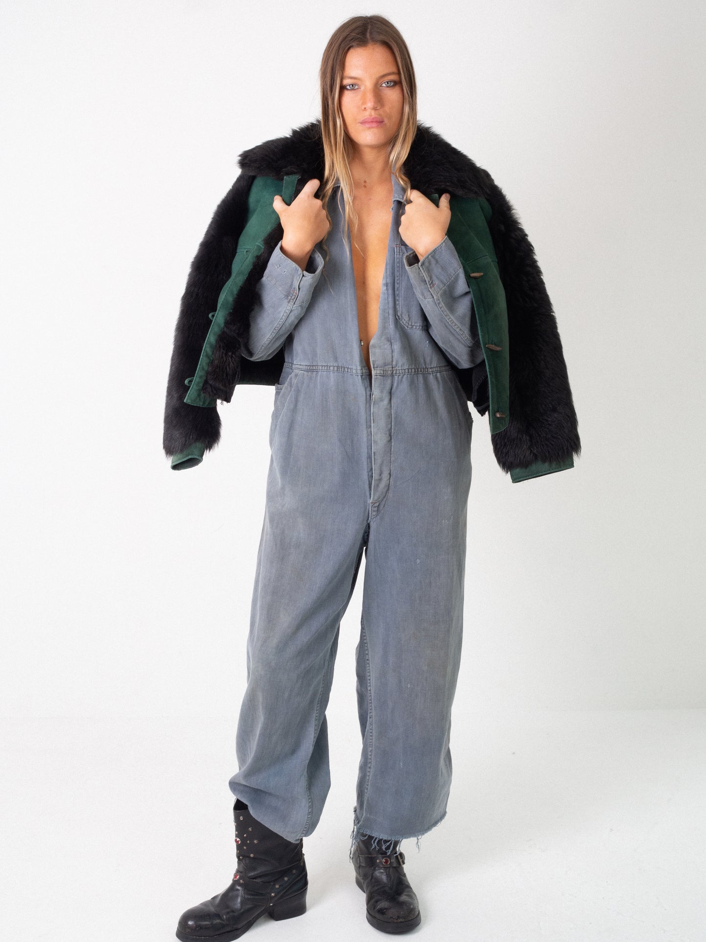 1970S CROPPED SHEEPSKIN COAT